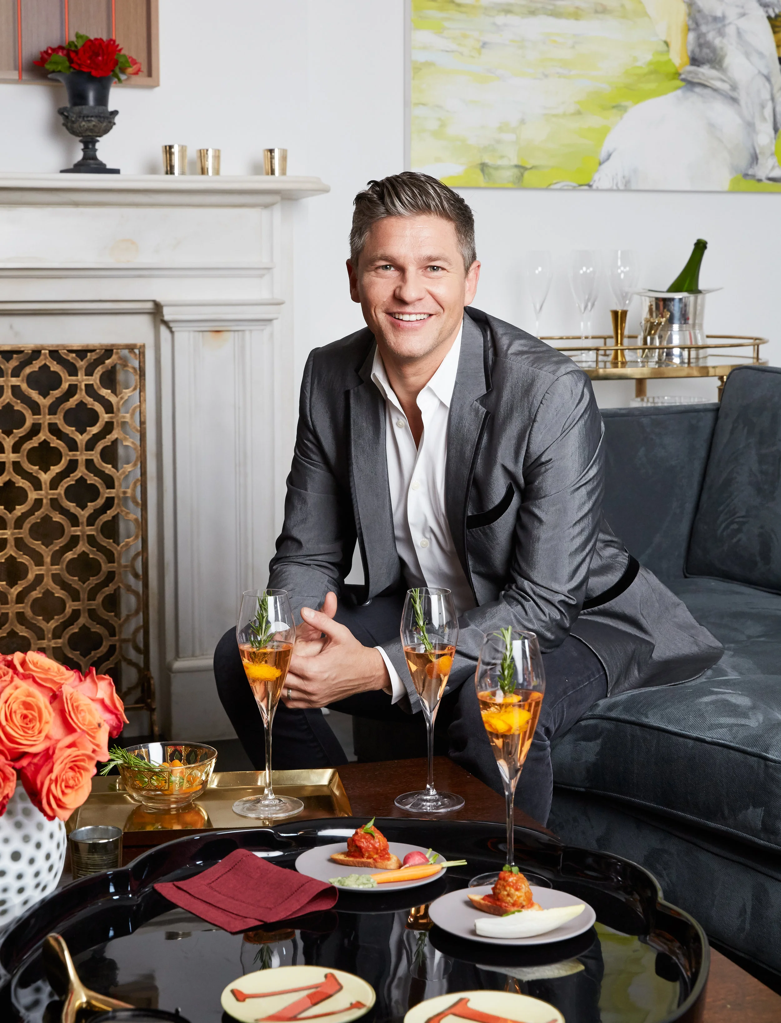 David Burtka in his home