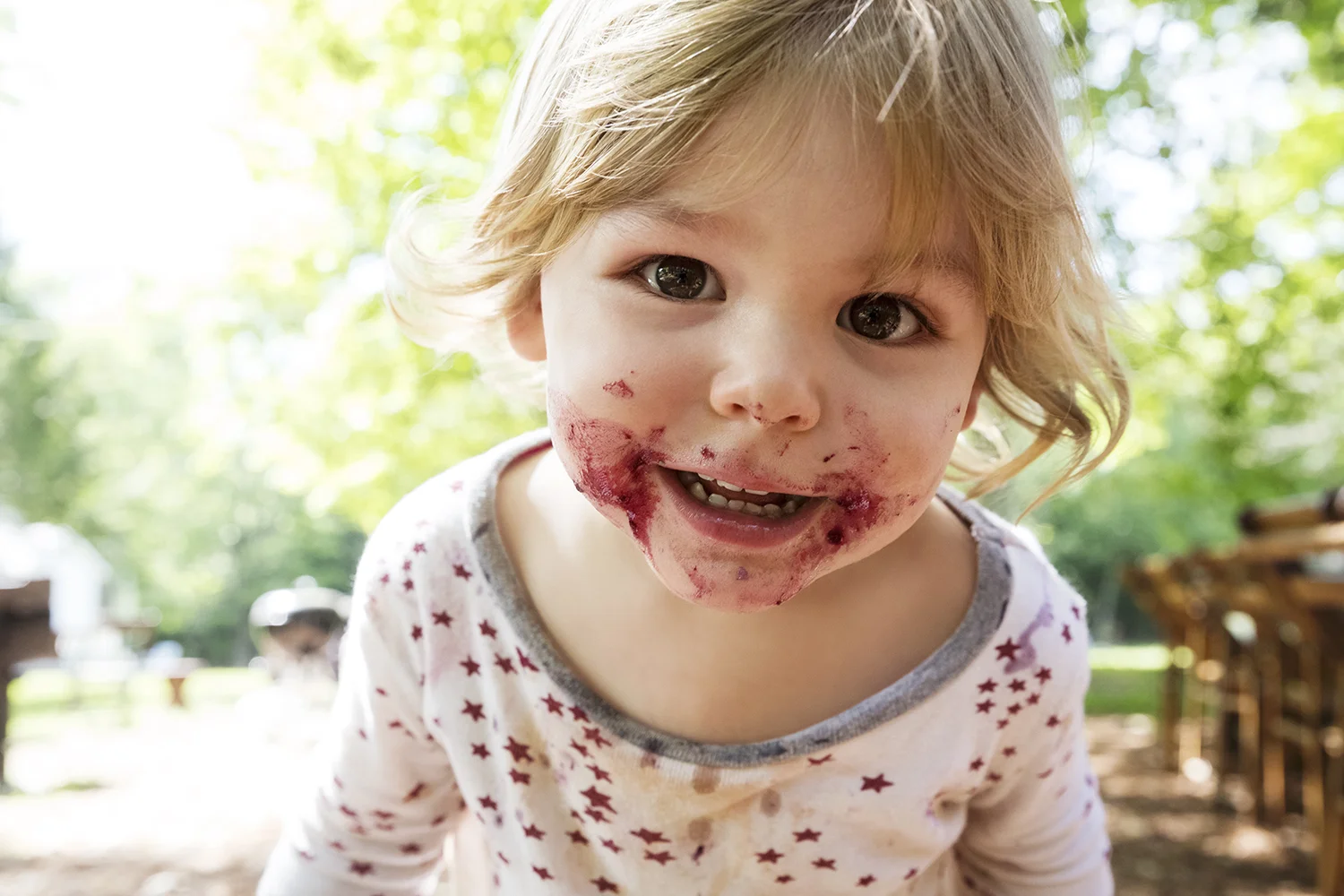 Baby with messy face