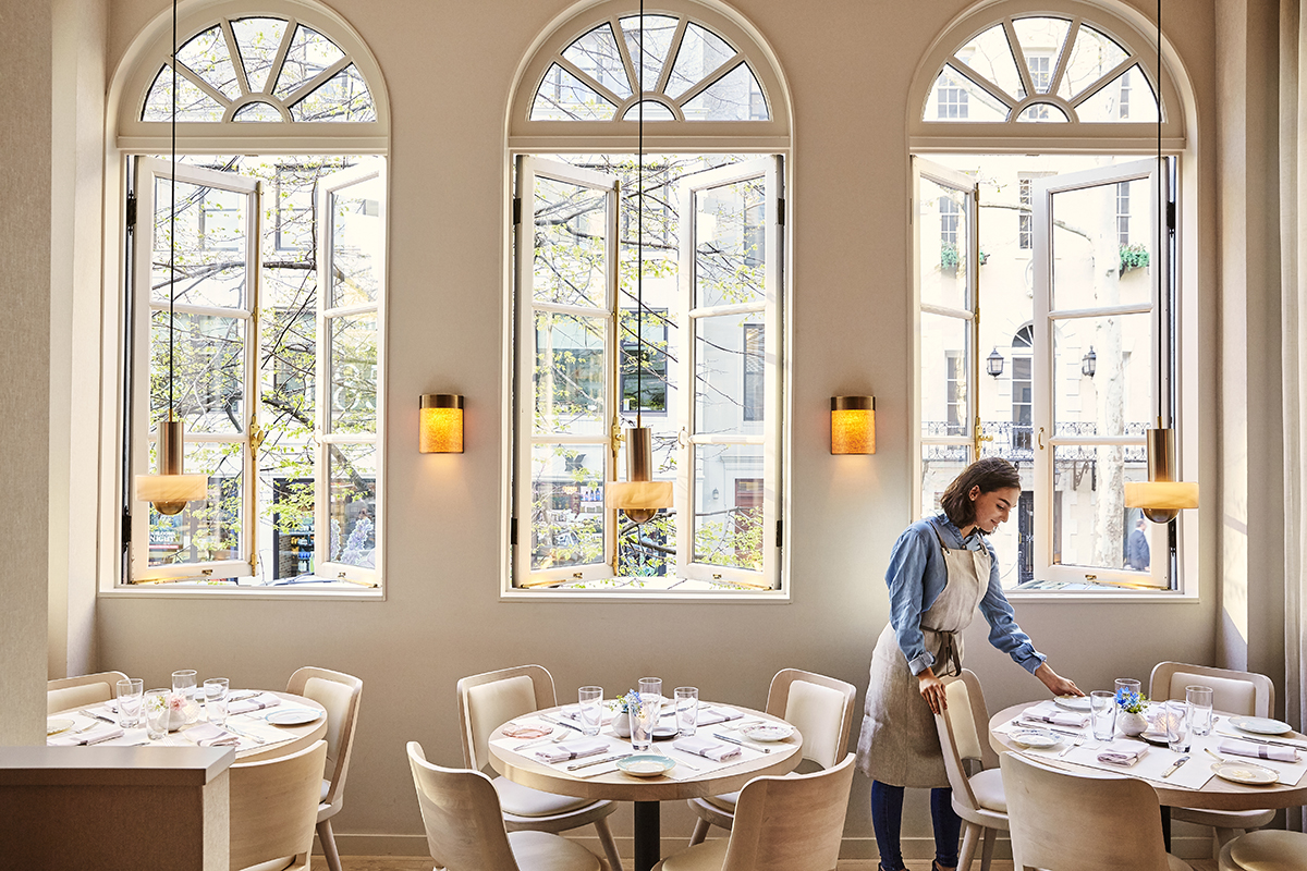 Dining room at Jojo in Manhatten