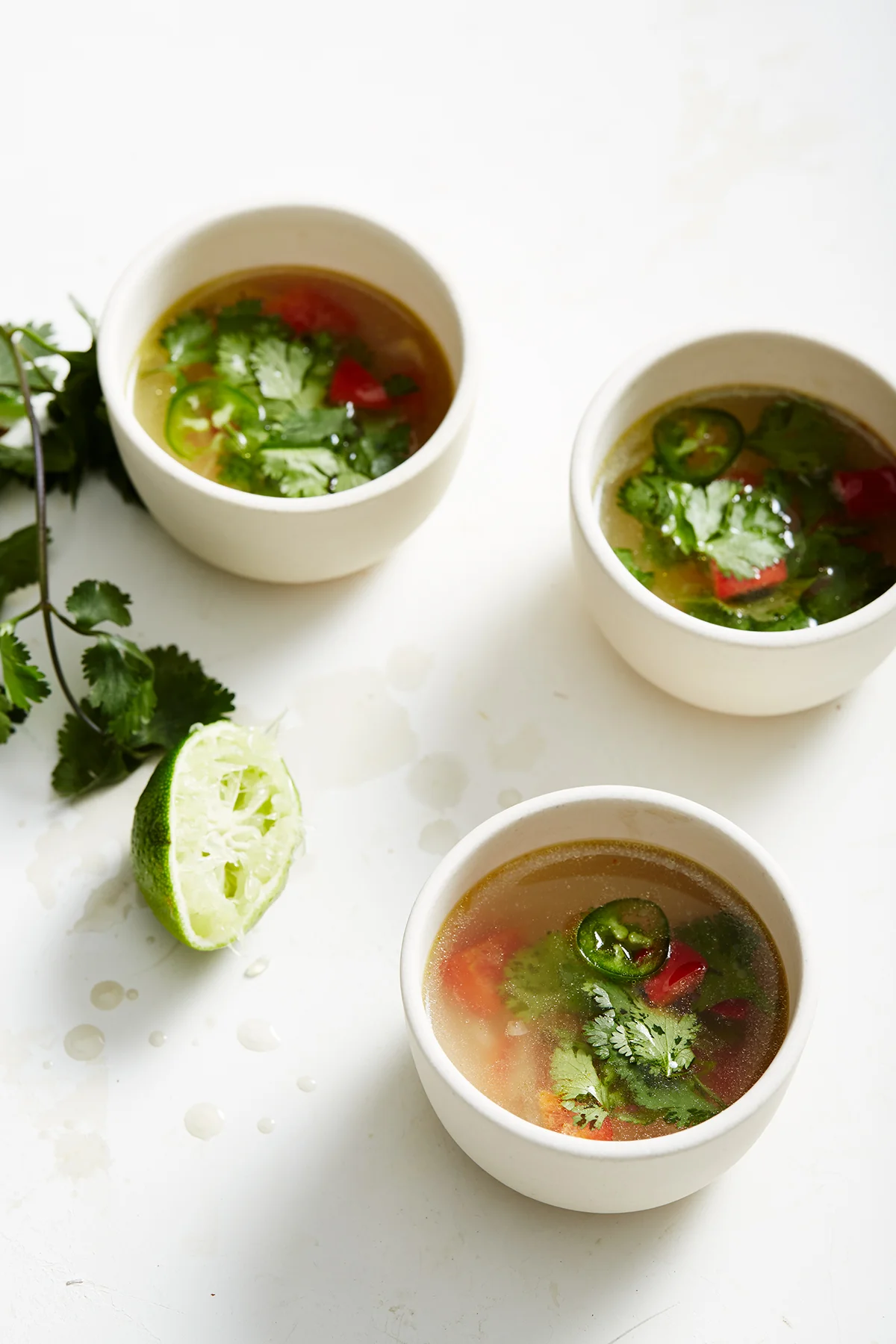 Healthy broth soup