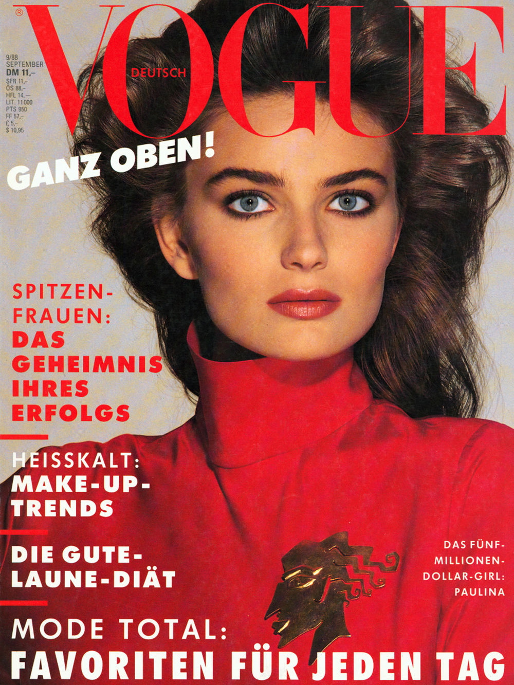 Vogue (Germany) September 1988 | Paulina Porizkova