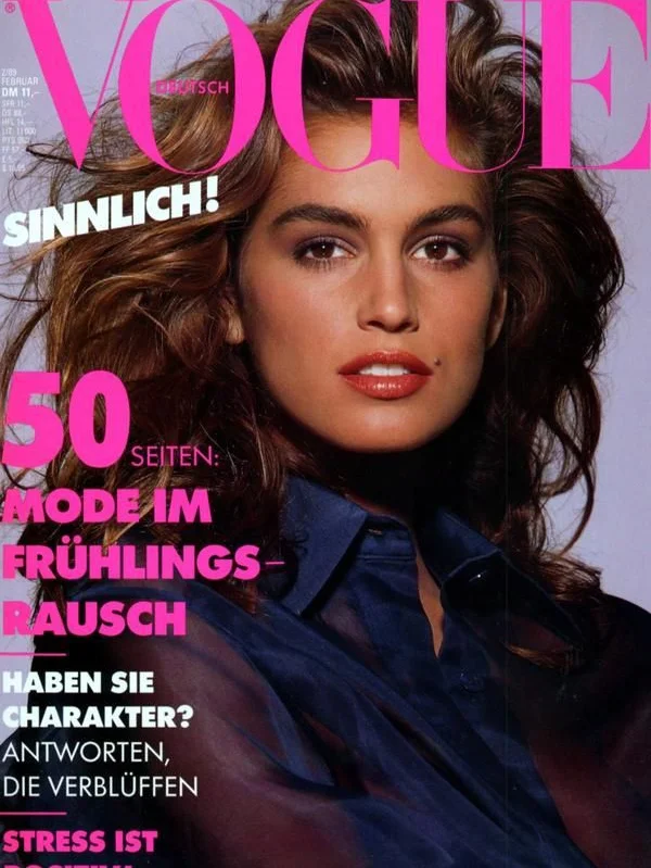 Vogue (Germany) February 1988 | Cindy Crawford