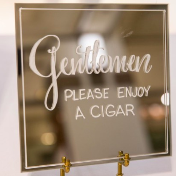 Frameless mirror. Perfect for guestbook, cards and gifts, social media hashtag, etc. 7.75" x 7.75". Easel included. | Qty. in stock: 2