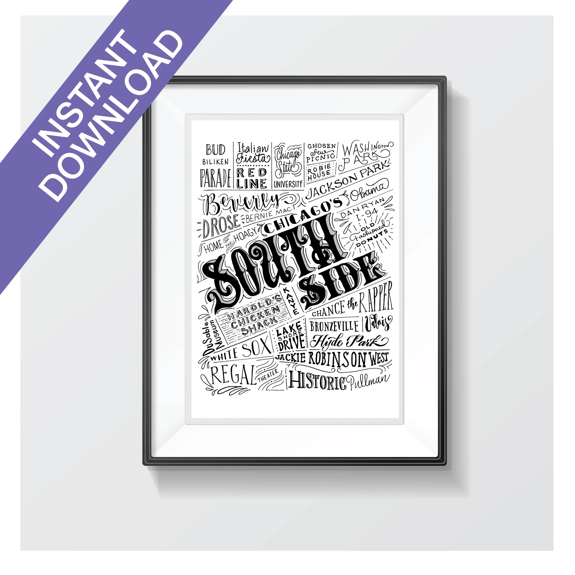 Chicago's South Side Collage / Wall Art