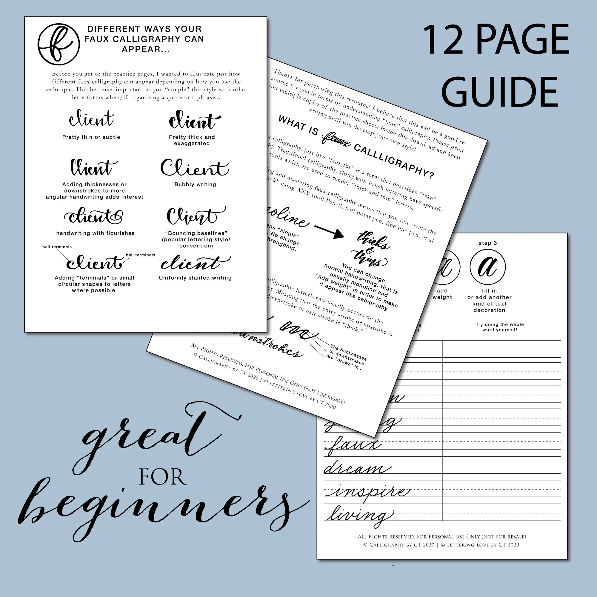 How To Do Faux Calligraphy For Beginners