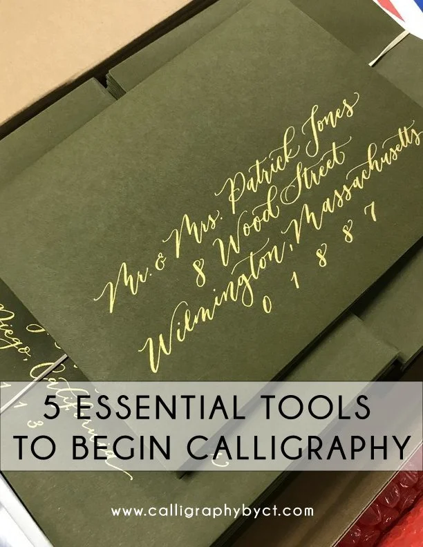 Calligraphy for Beginners: 5 Essential Supplies and Tools