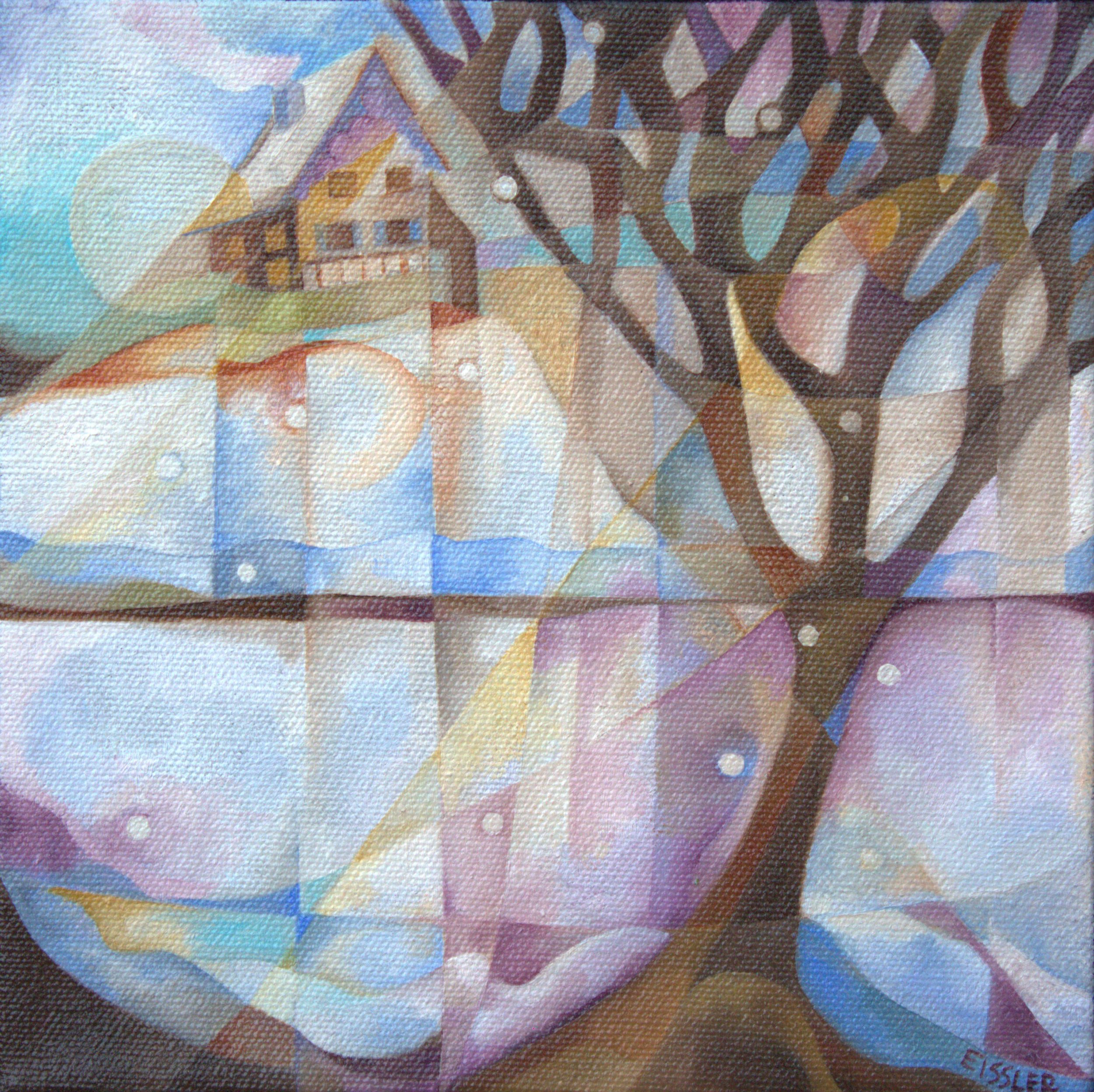 Hillside View, 8"x8" (Copy)
