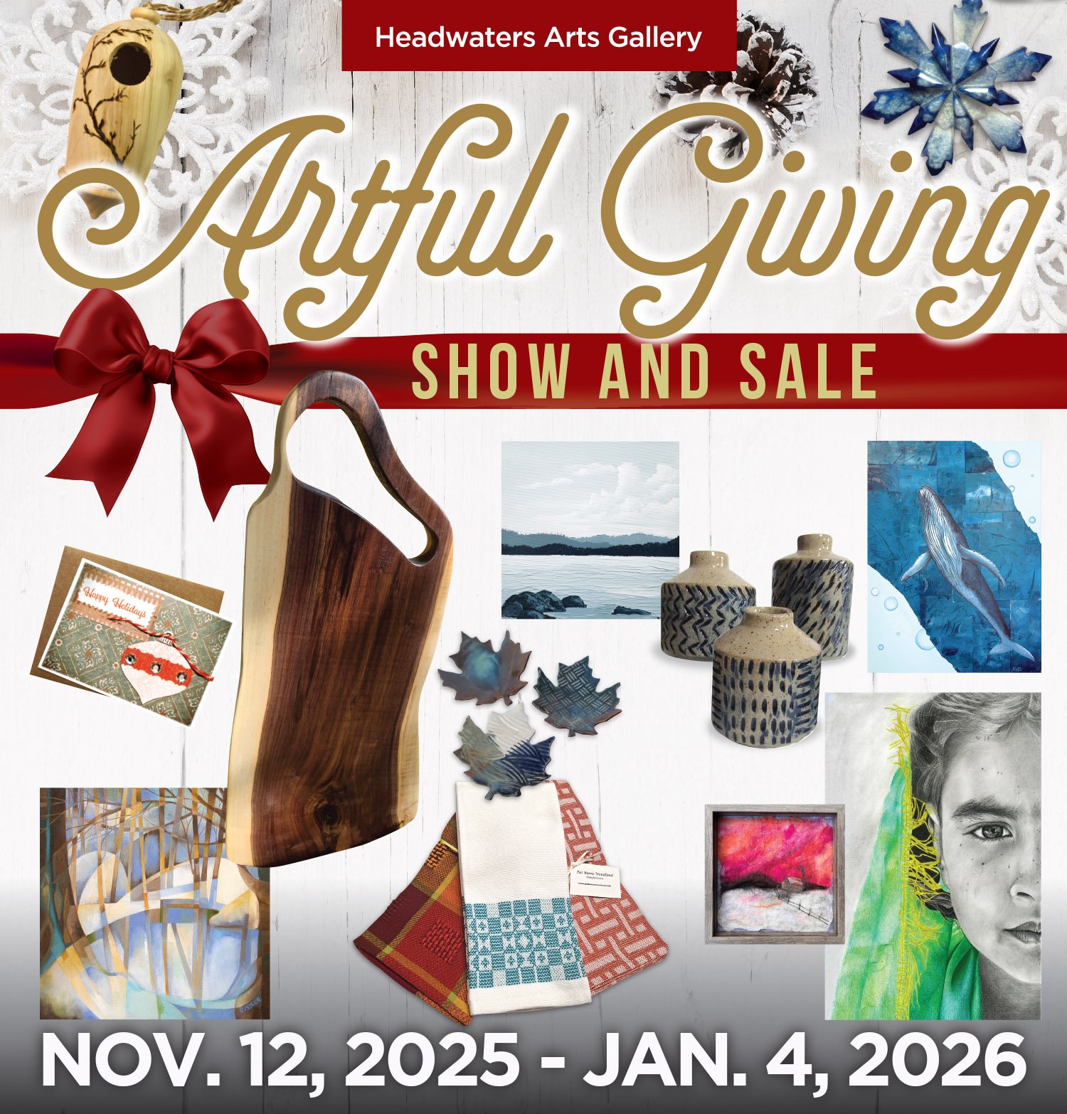 Artful Giving @ Headwaters Arts Gallery