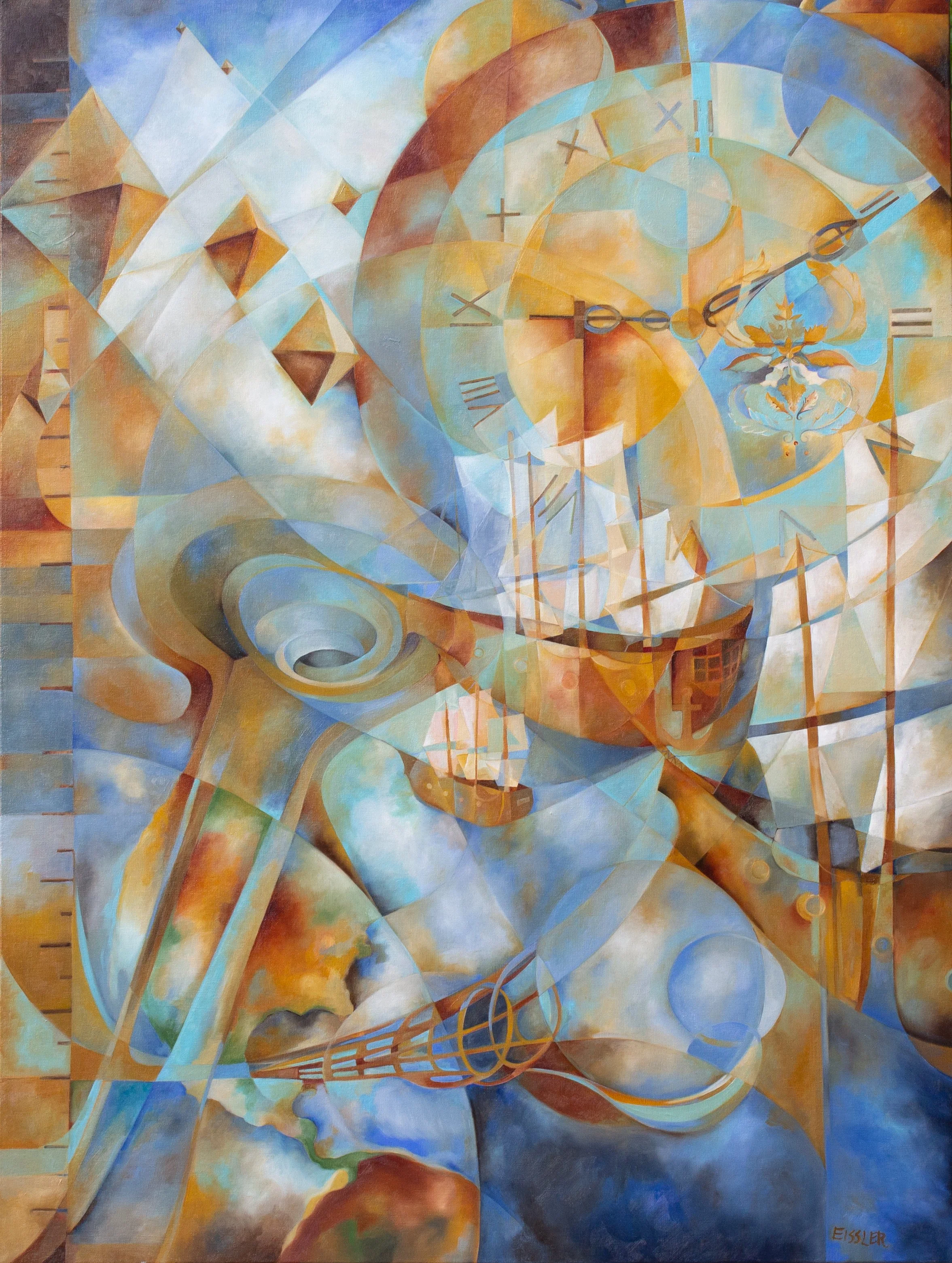 VOYAGE TO A NEW PARADIGM, oil on canvas, 40"x30"