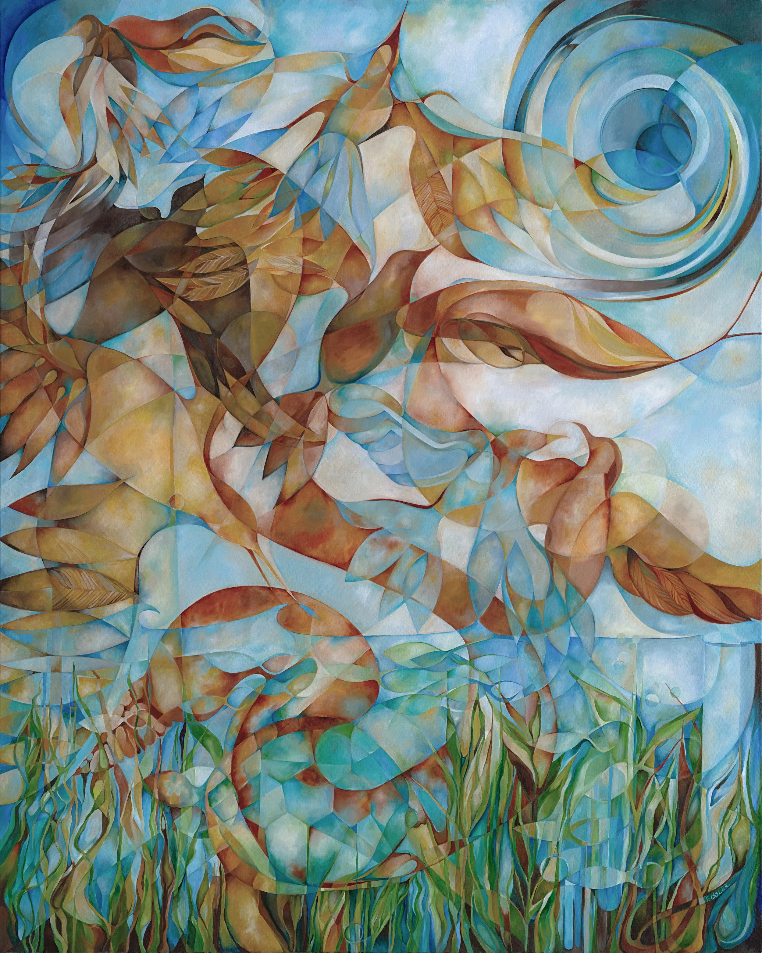DIVISION AT THE WATERLINE, oil on canvas, 60" x 48"