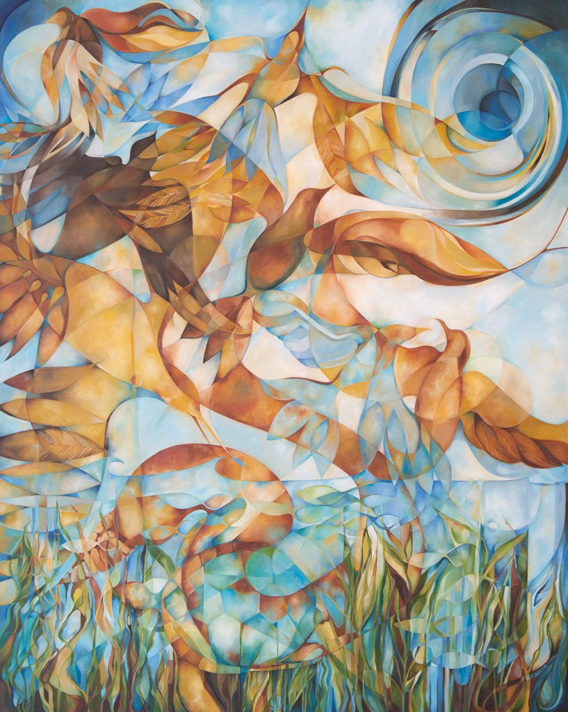 DIVISION AT THE WATERLINE, oil on canvas, 60" x 48"