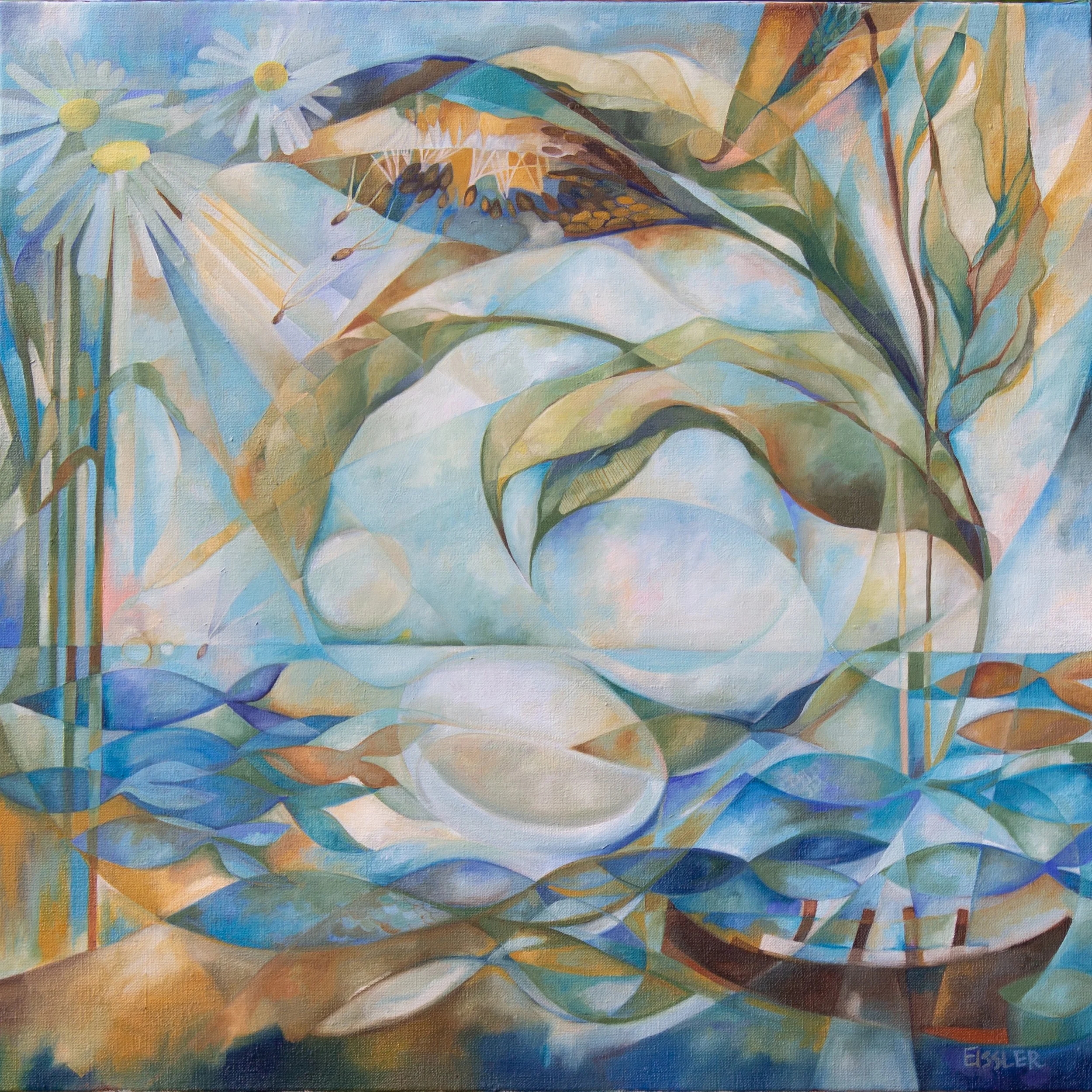 THE QUIET CONTINUANCE, oil on linen, 24" x 24"