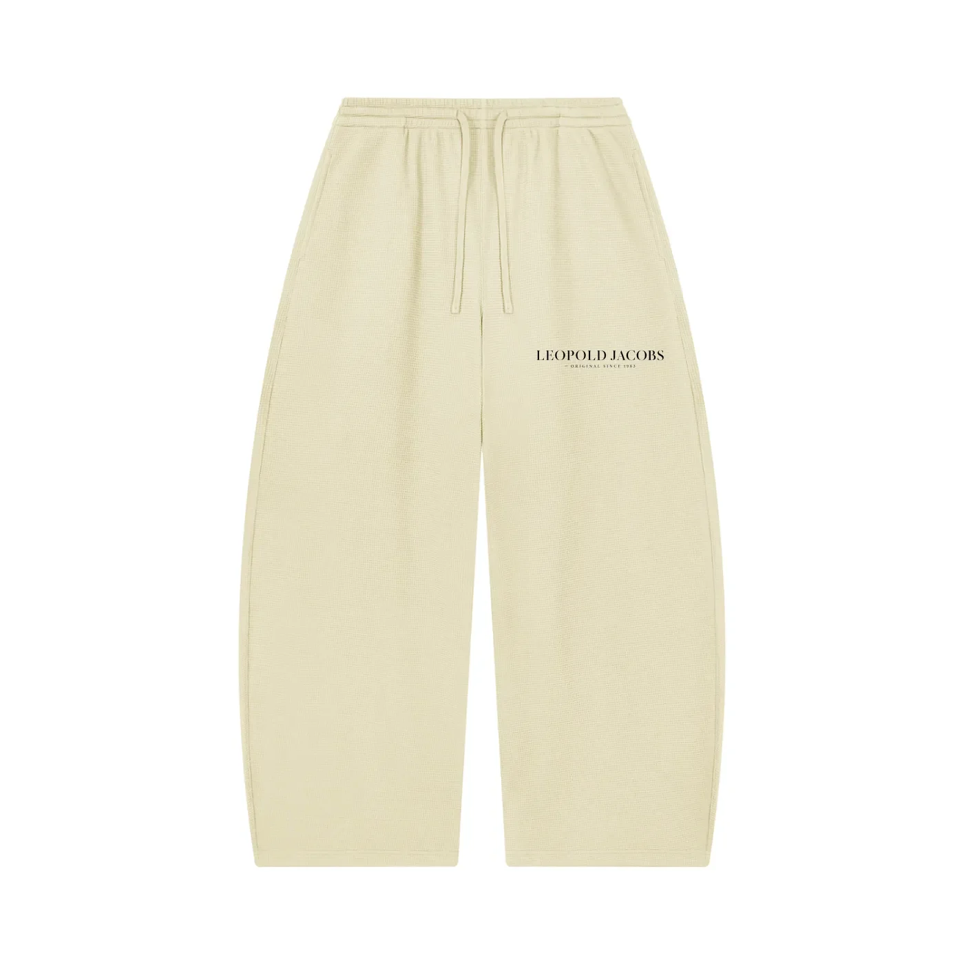 Unisex Waffle Barrel Leg Pants APR Front.webp