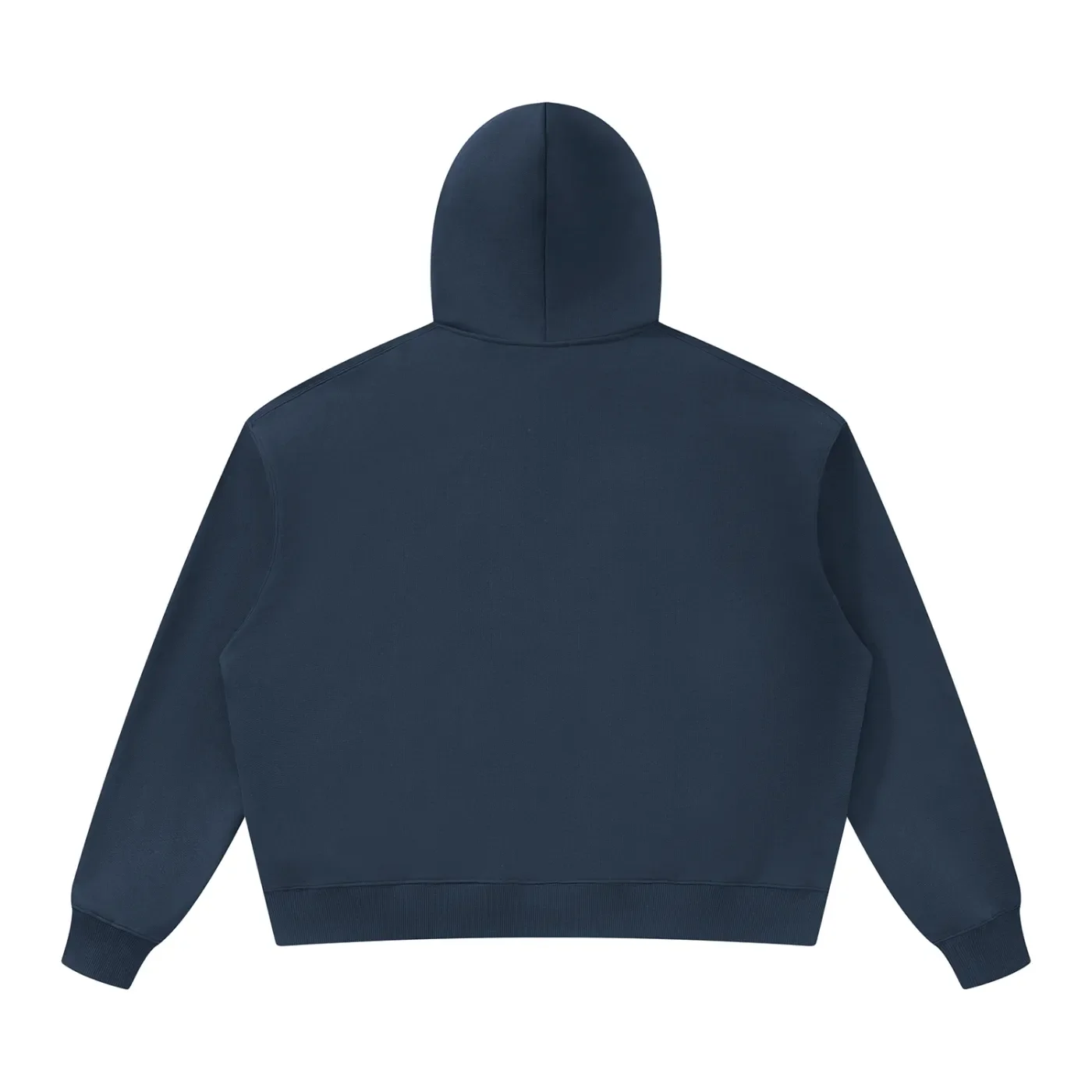 Leopold Jacobs Oversized Heavyweight Hoodie Navy Blue Back.webp
