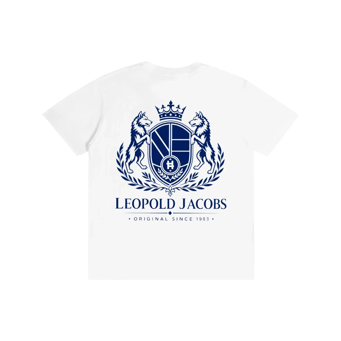 Pure Cotton Unisex T-Shirt Blue - Back.webp