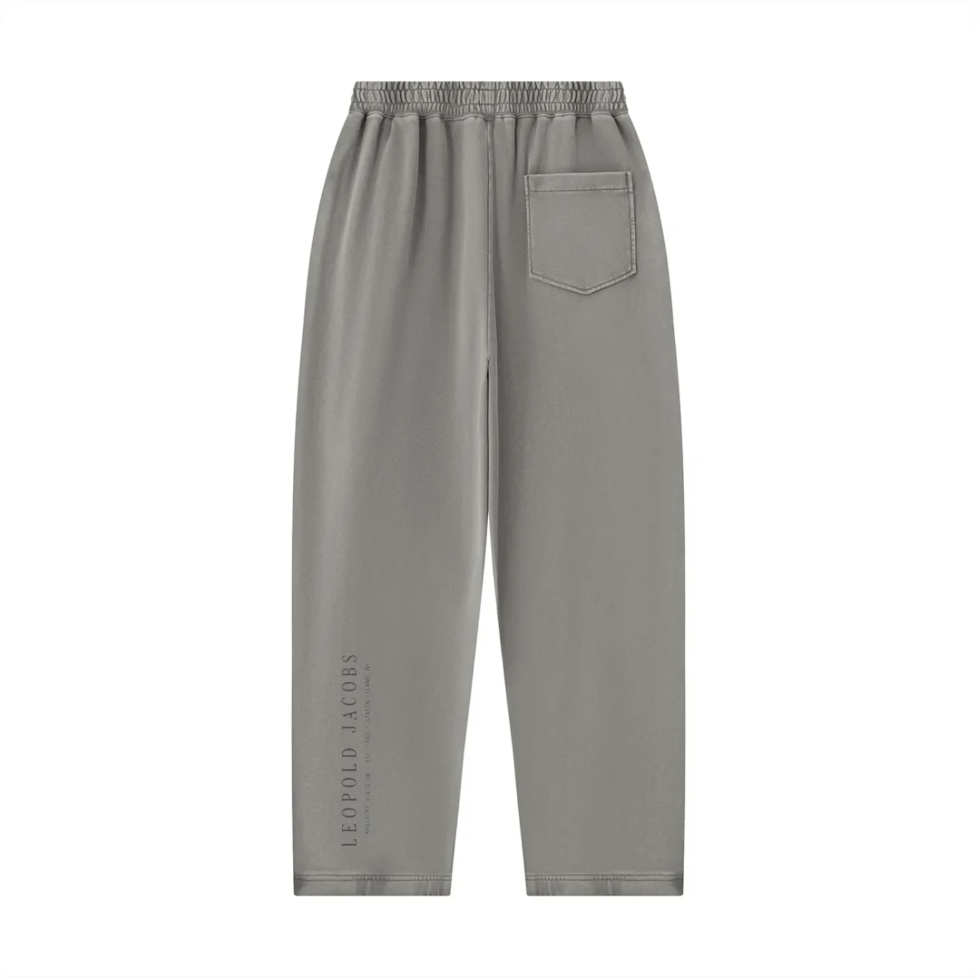 Unisex Mineral Wash Balloon Sweatpants Gray Back.webp
