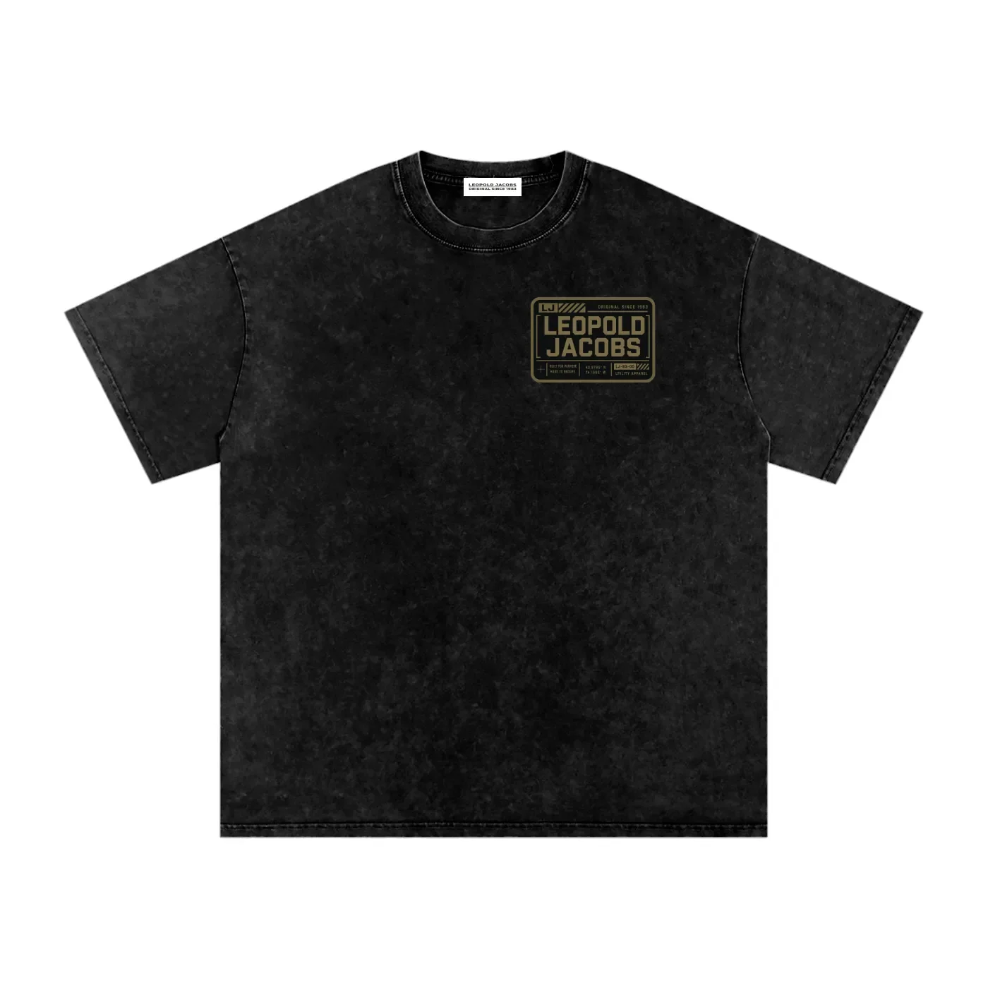 Leopold Jacobs Snow Washed Oversized Cotton T-Shirt