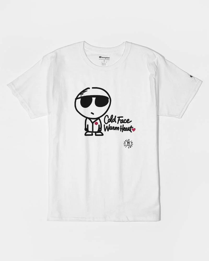 Cold Face Warm Heart T-Shirt - Front Shown