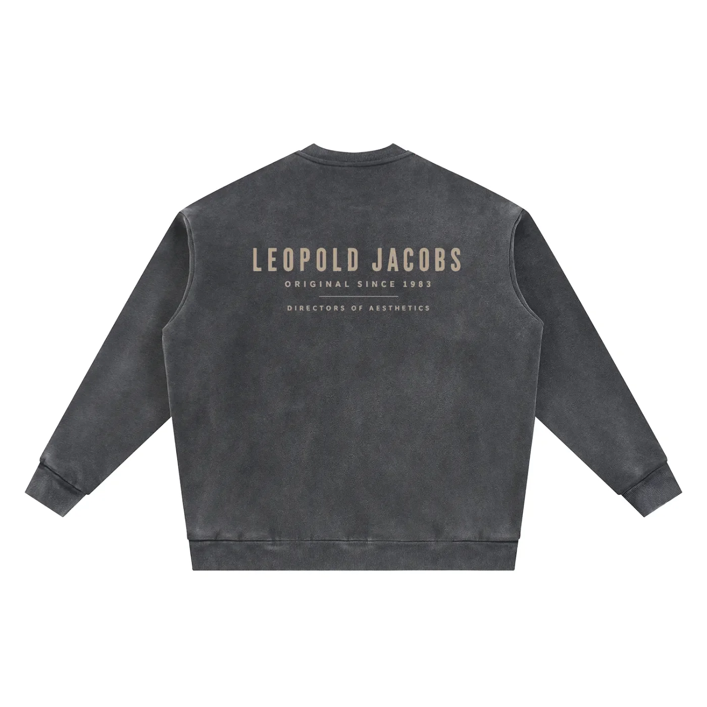 Vintage Washed Fleece Baseball Jacket - Back.webp