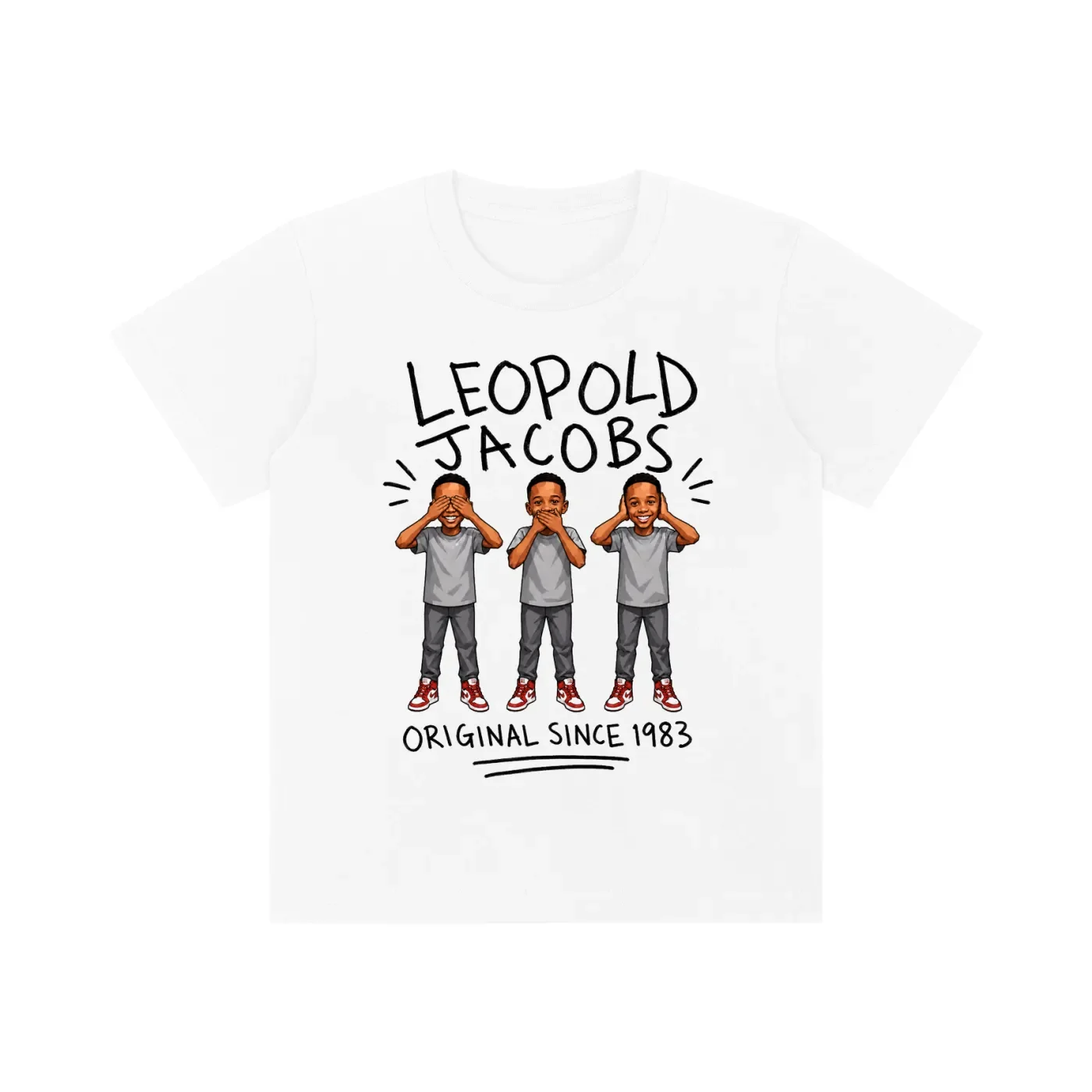 Leopold Jacobs Kid's Crewneck Short Sleeve T-Shirt