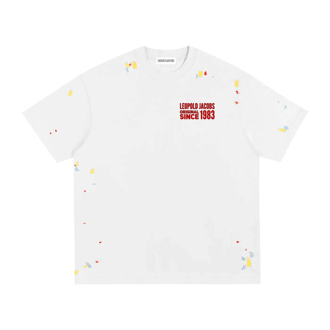 Paint Splatter T-Shirt - White - Front.webp