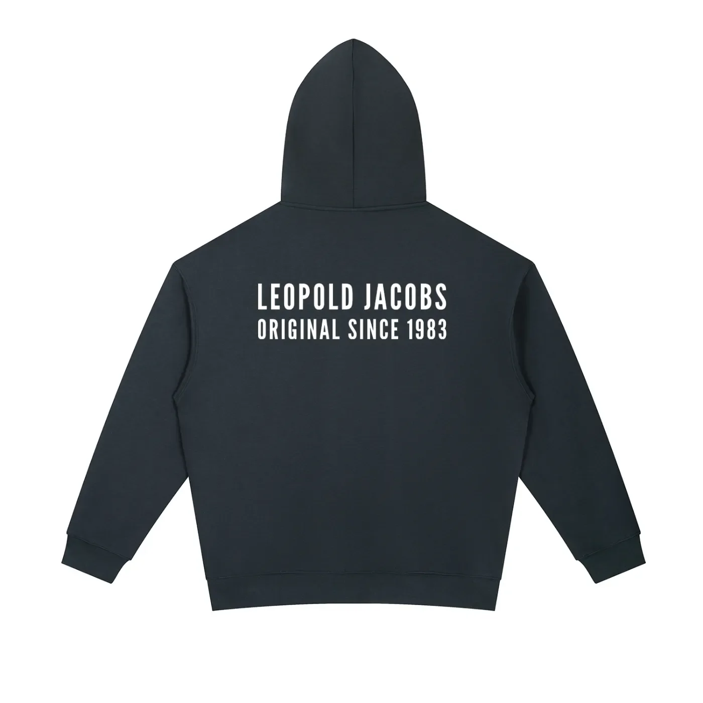 Essential Heavyweight Hoodie - Navy - Back.webp