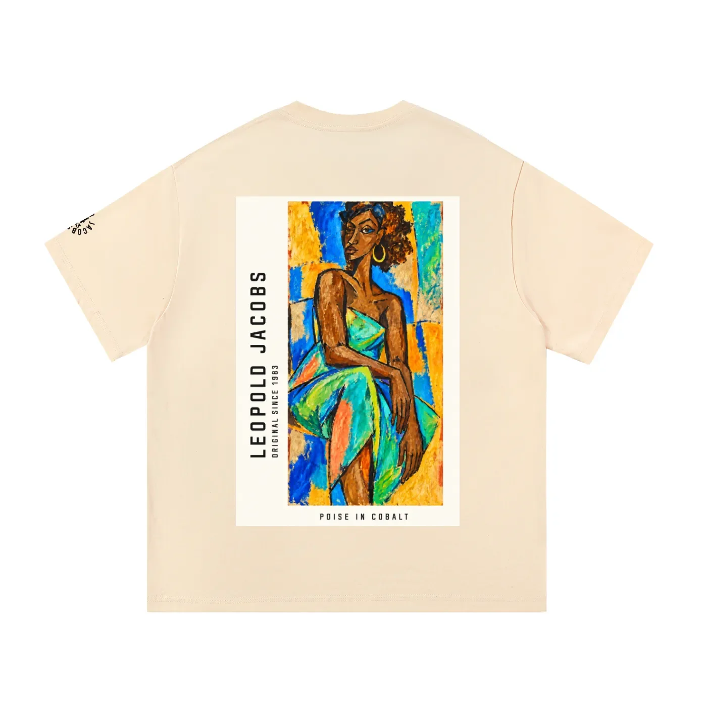 Essential Cotton T-Shirt Apricot back.webp
