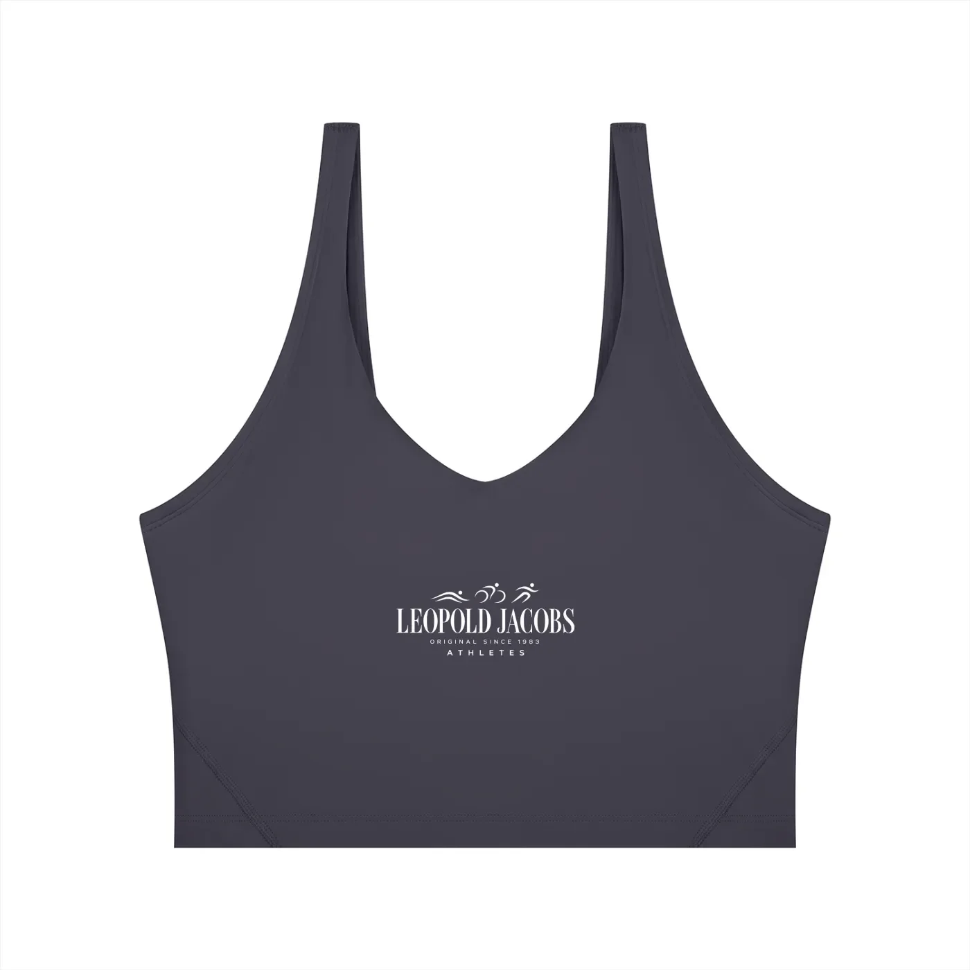 Women’s Cropped Yoga Tank Top misty Purple front.webp