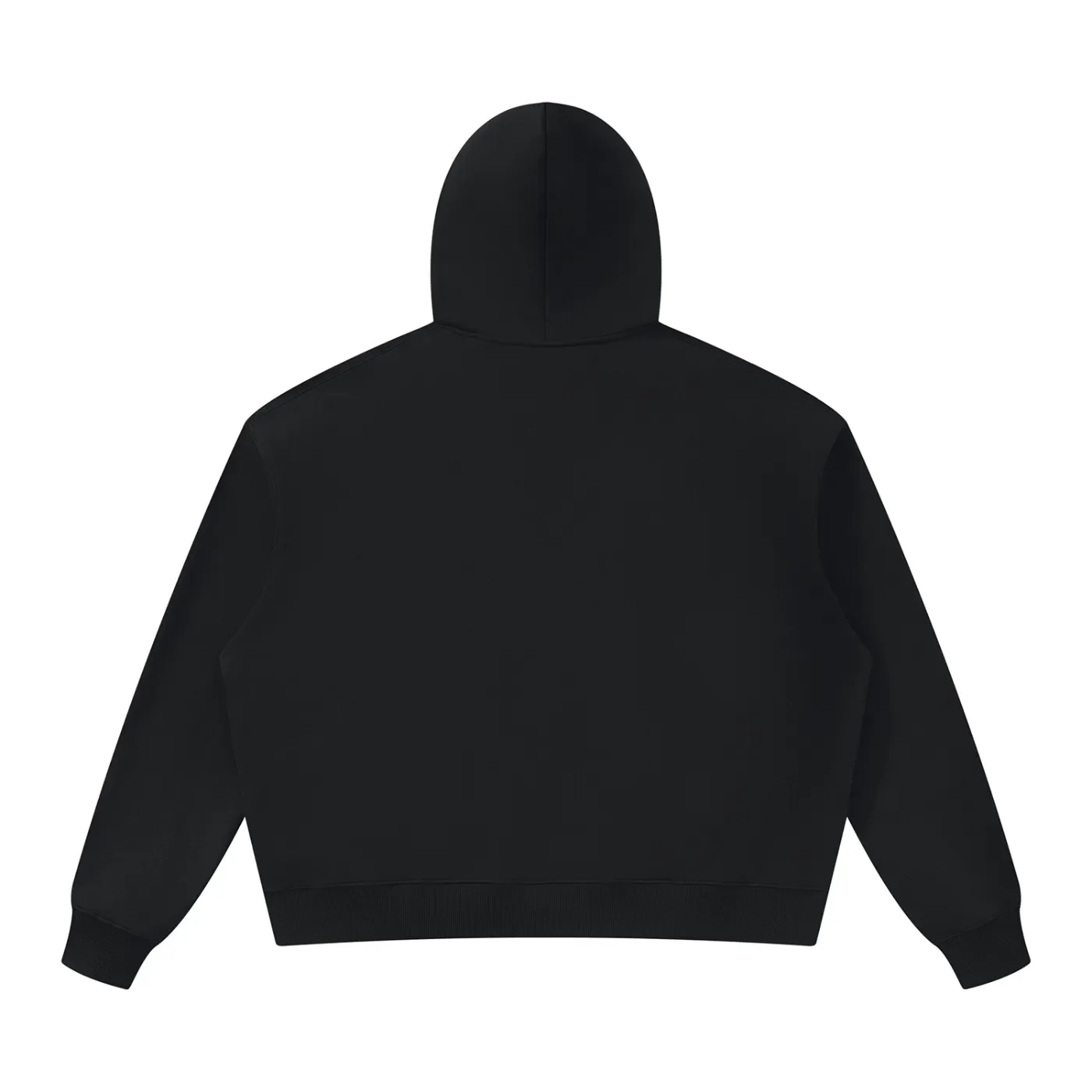 Leopold Jacobs Oversized Heavyweight Hoodie Black Back.webp