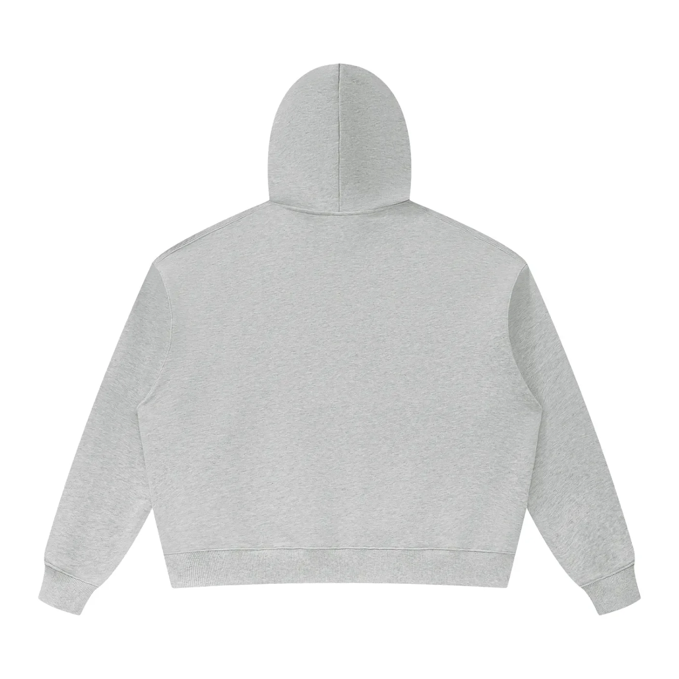 Leopold Jacobs Oversized Heavyweight Hoodie Flower Grey Back.webp