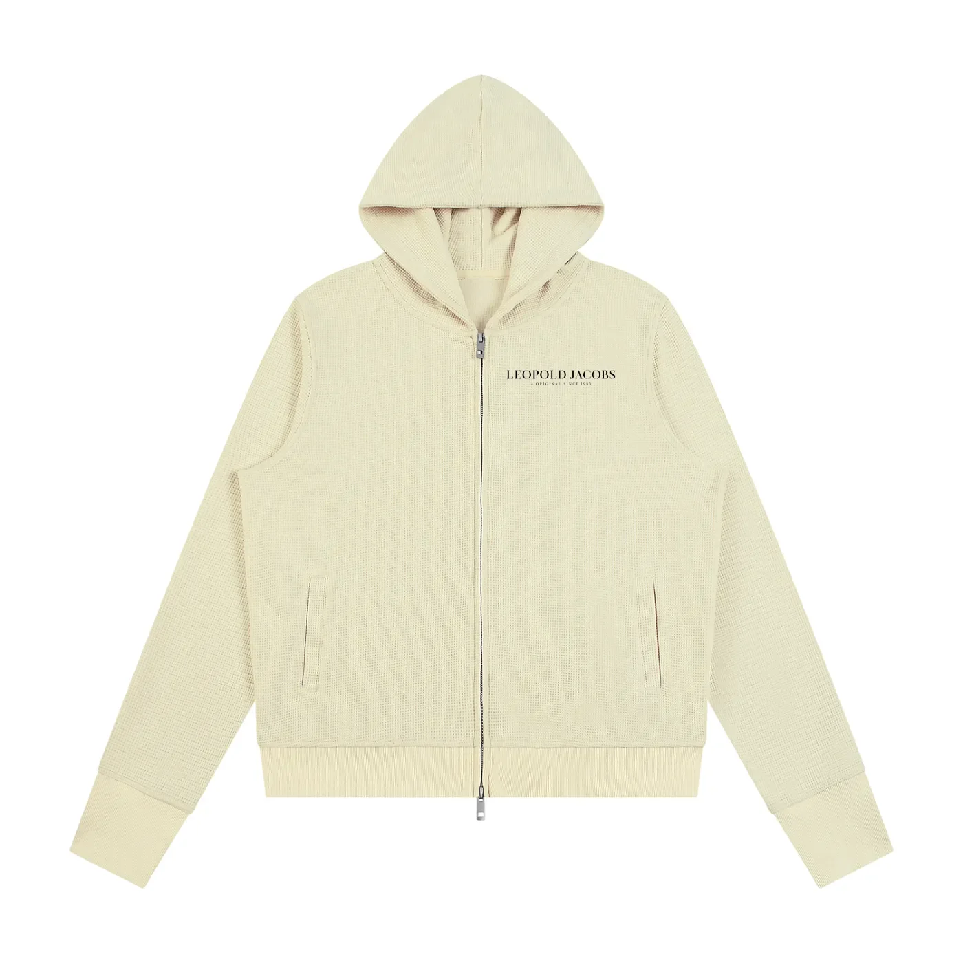 Leopold Jacobs Waffle Full Zip Hoodie & Waffle Barrel Leg Pants