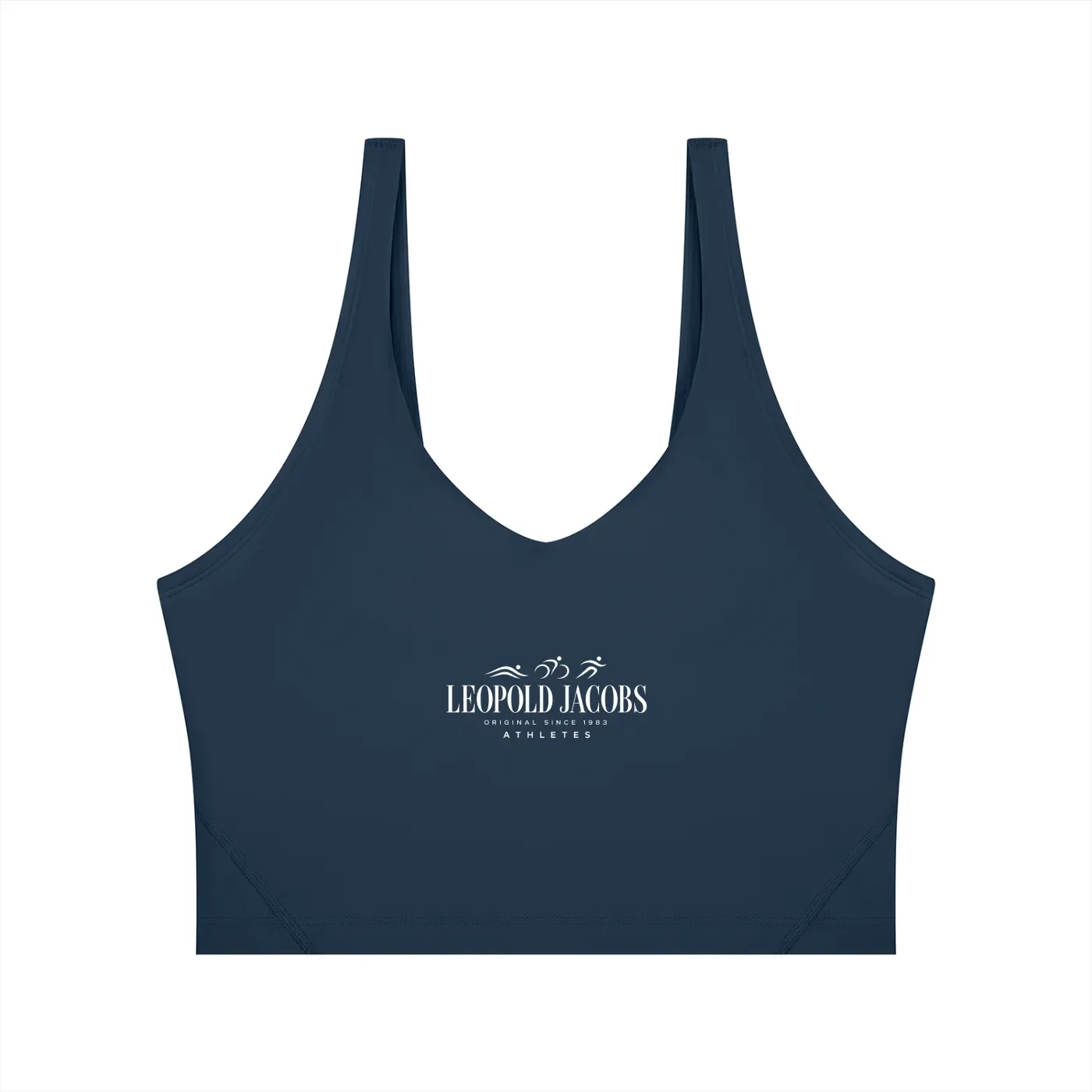 Women’s Cropped Yoga Tank Top navy blue.webp