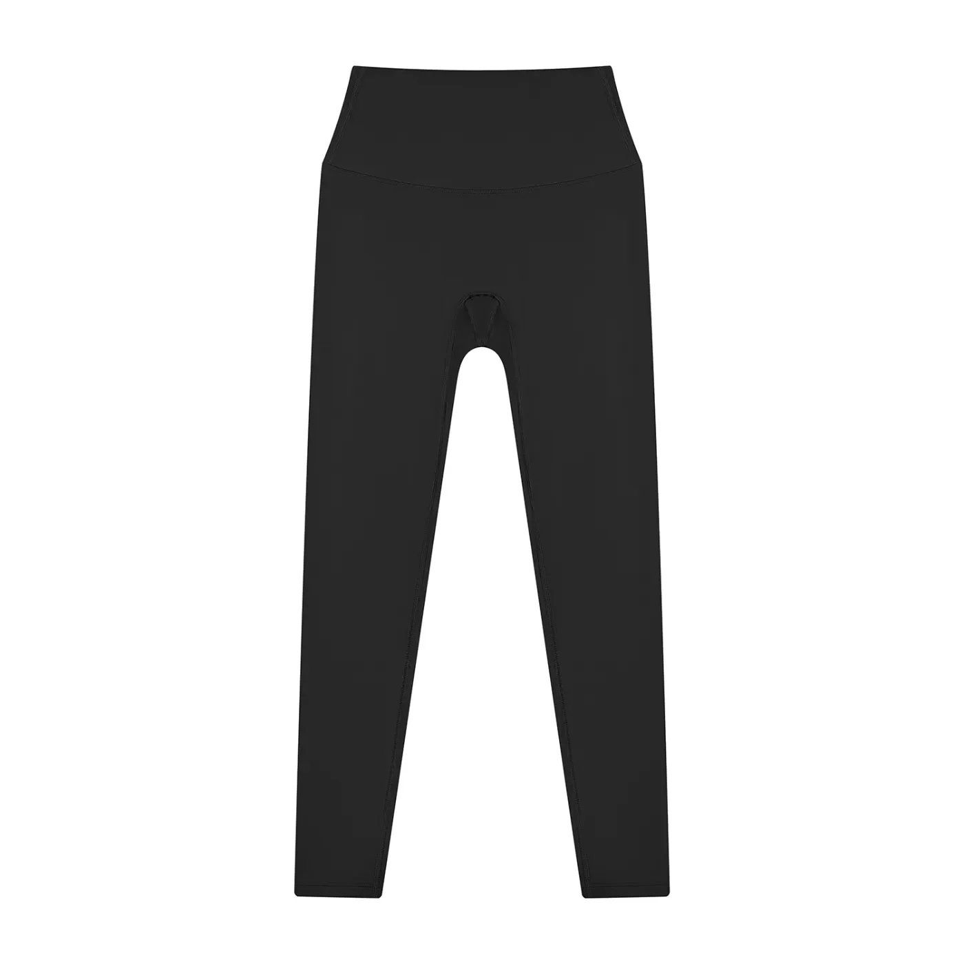 Women’s High Waisted Yoga Leggings black front.webp