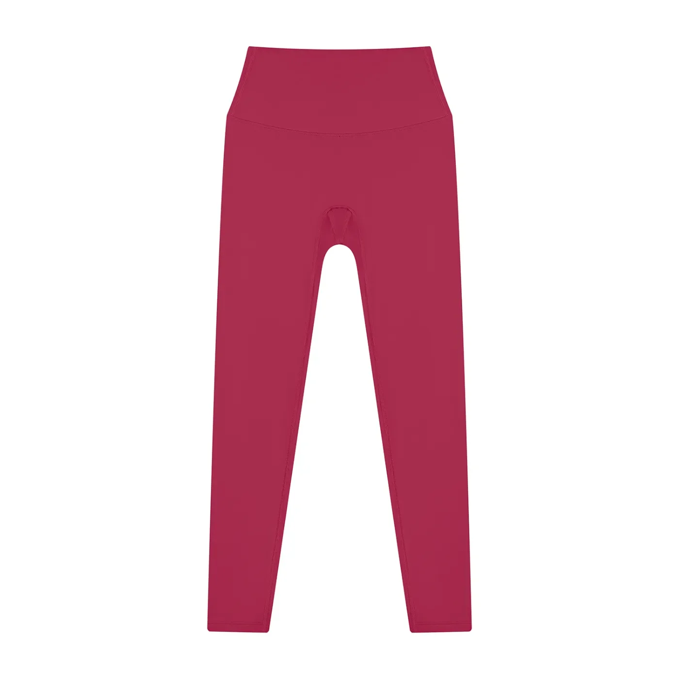 Women’s High Waisted Yoga Leggings red front.webp