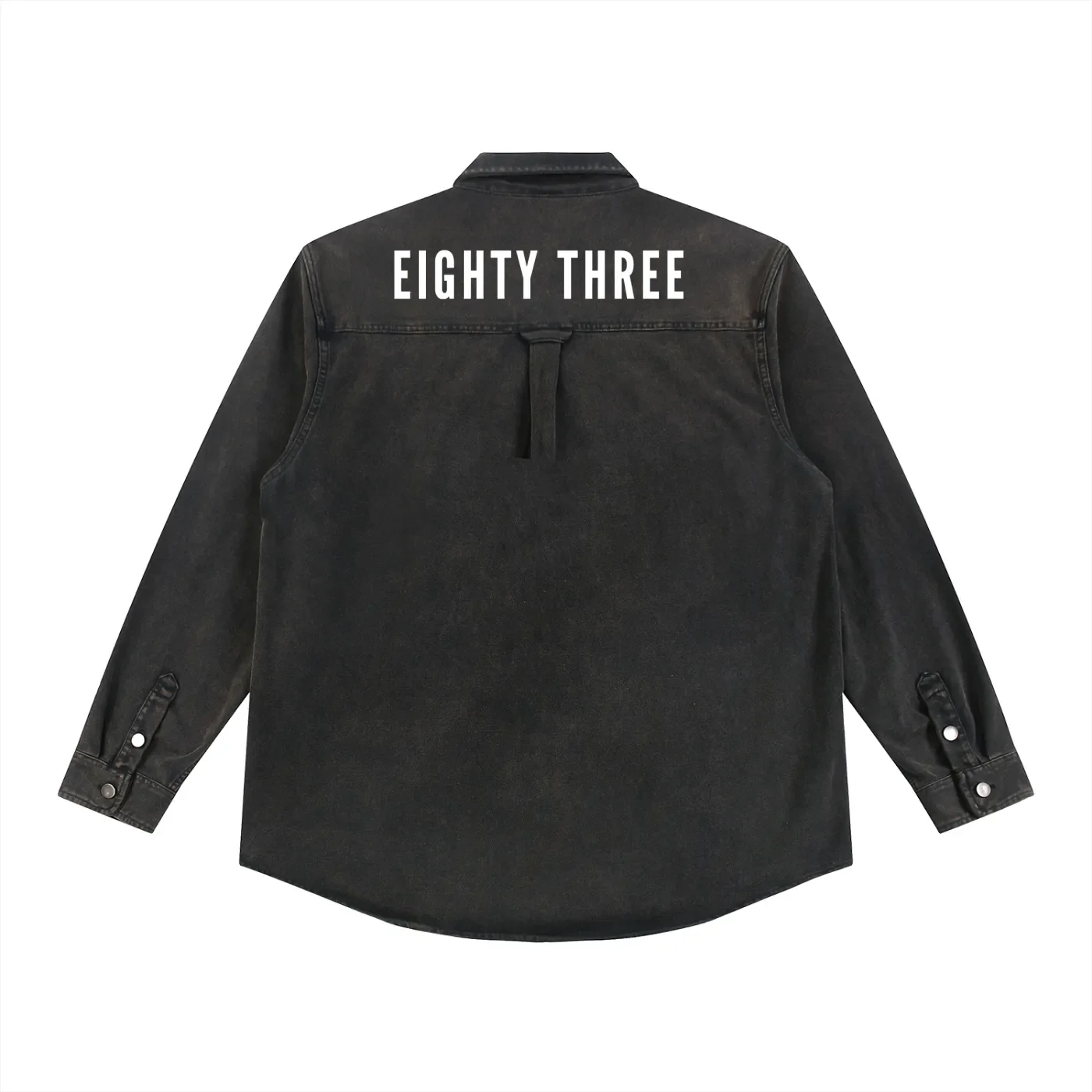 Denim Vintage Washed Heavyweight Jacket - Back.webp