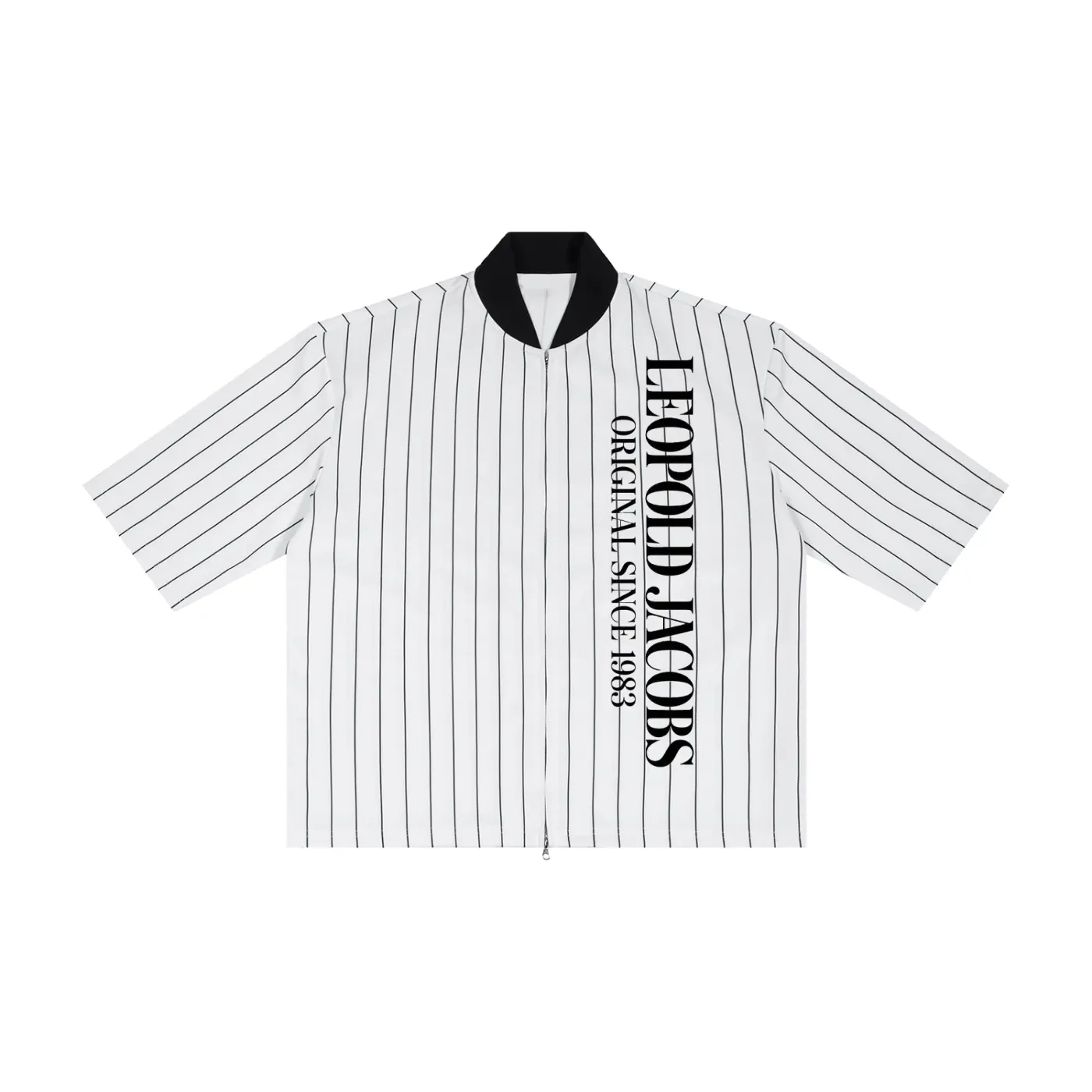 Unisex Striped Full-Zip Baseball Jersey front.webp