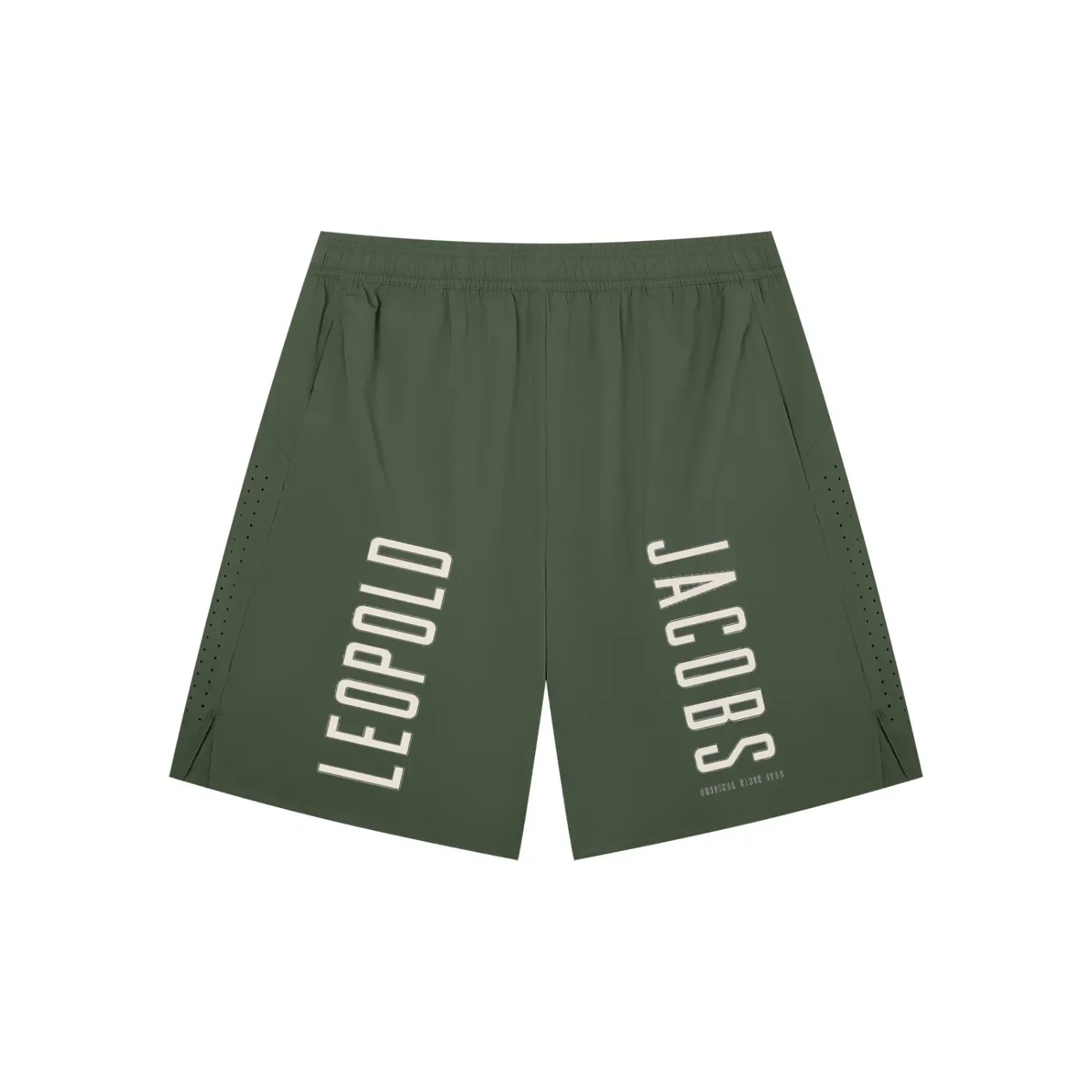 Men’s Regular Fit Performance Shorts Green Front.webp