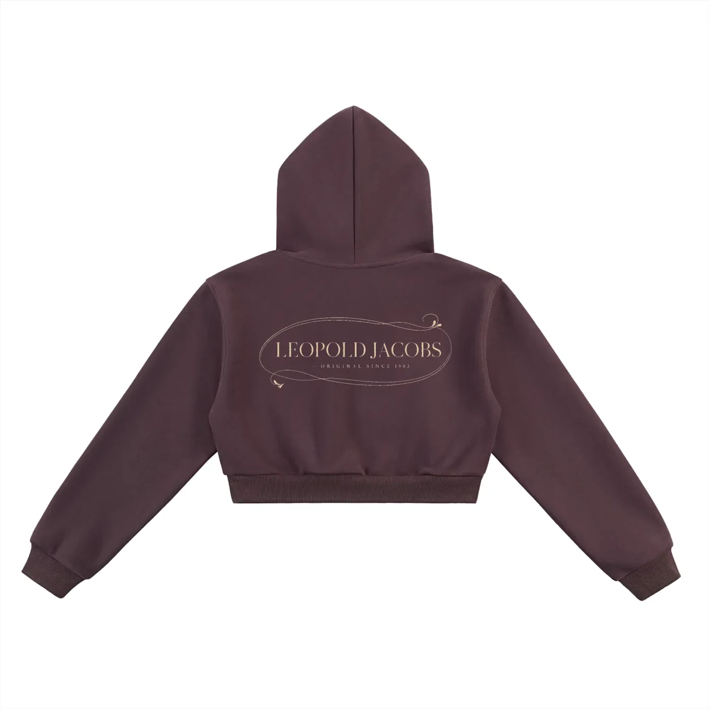 Essential Cropped Hoodie PURP Back.webp