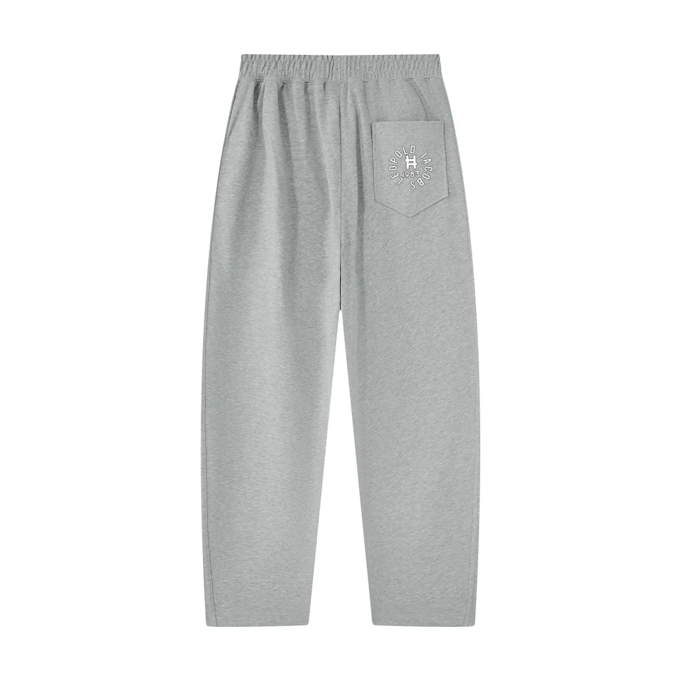 Unisex Tapered Straight Hem Sweatpants - Back.webp