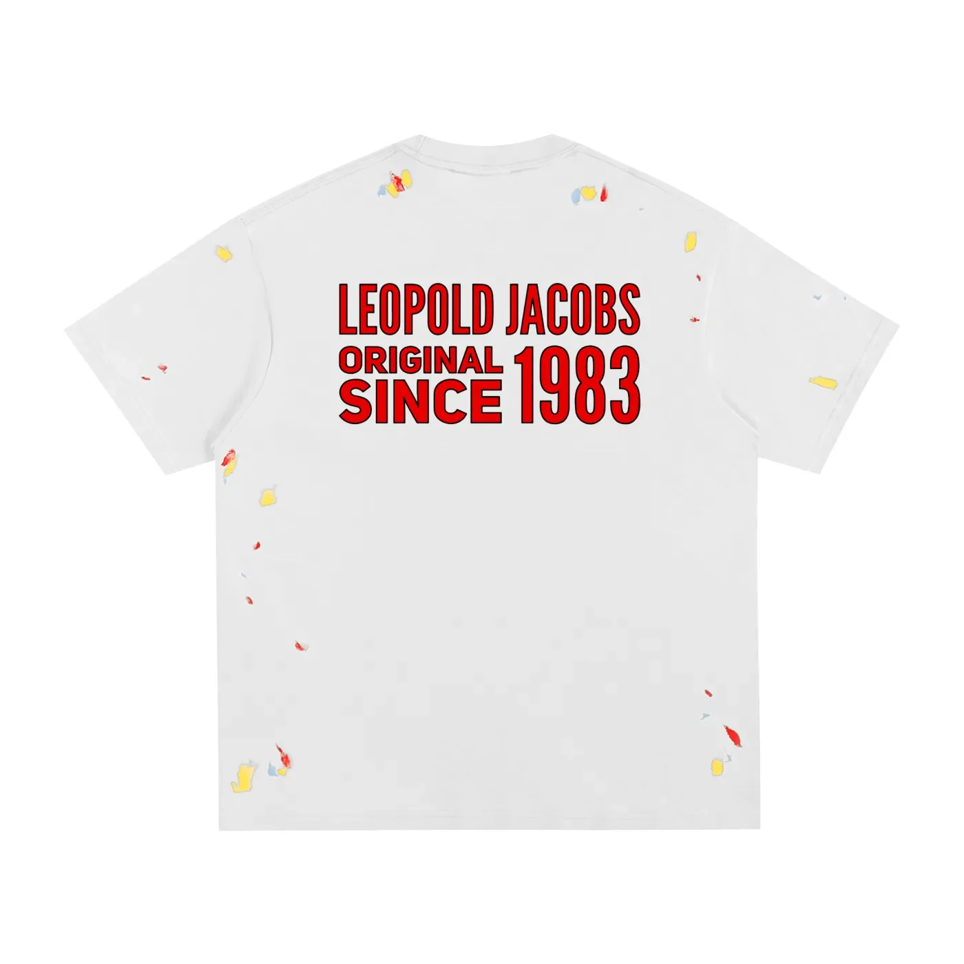 Paint Splatter T-Shirt - White - Back.webp