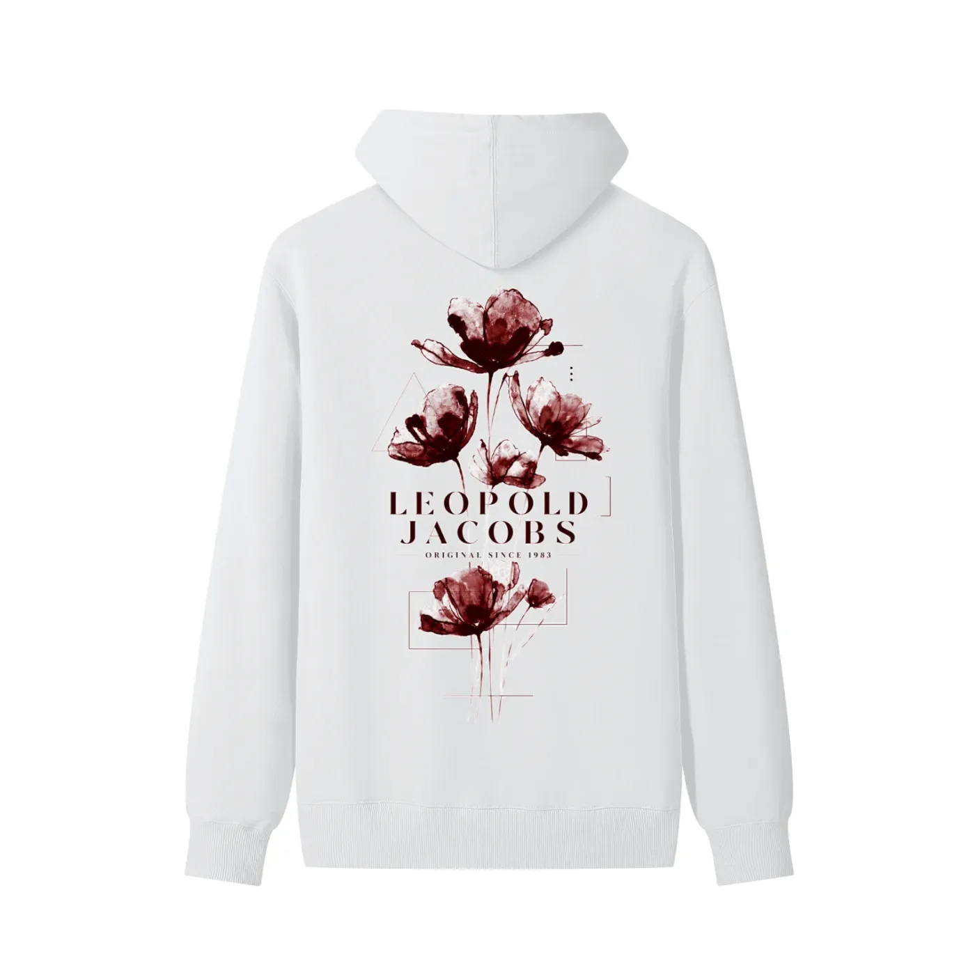 Classic Curtis Cotton Hoodie - Back - White.webp
