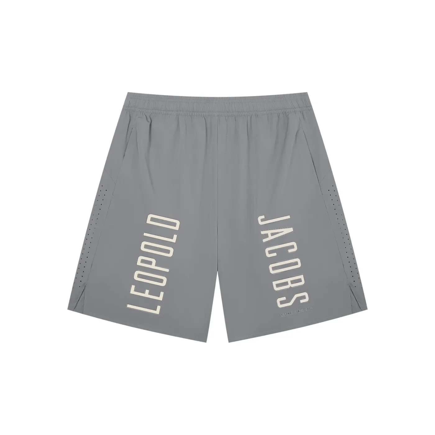 Men’s Regular Fit Performance Shorts Light Gray Front.webp