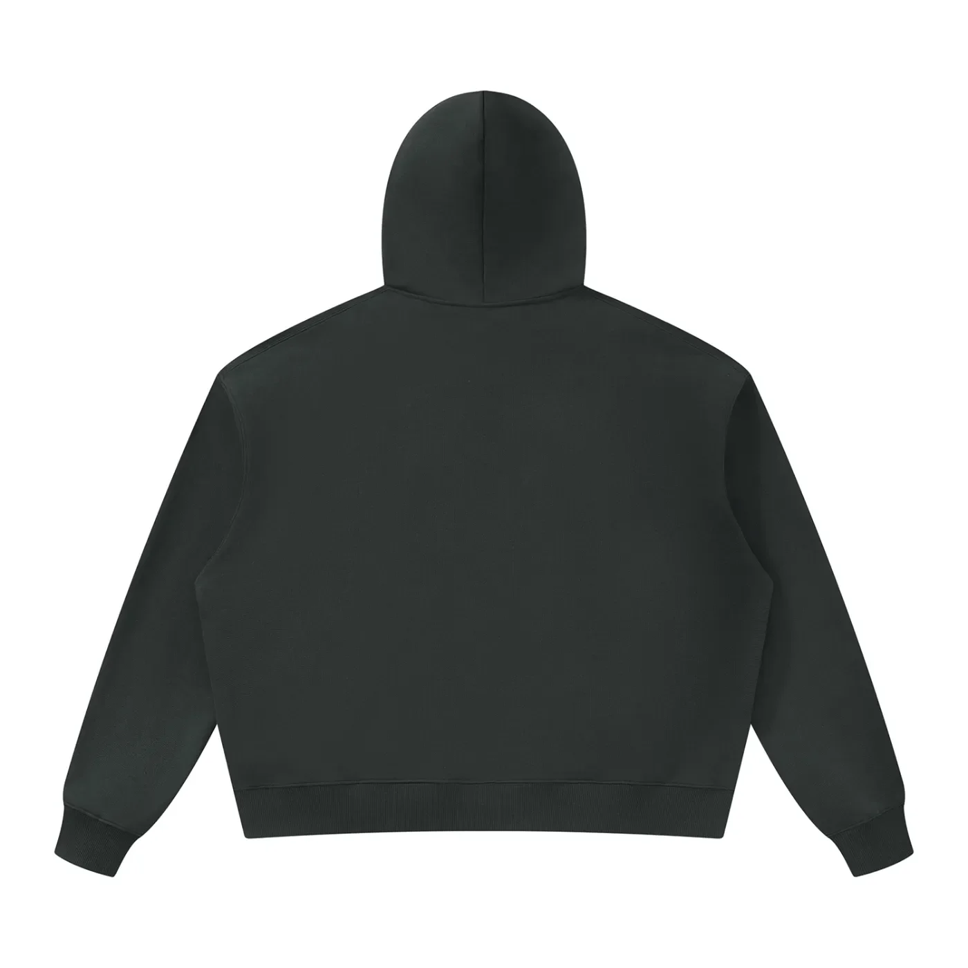 Leopold Jacobs Oversized Heavyweight Hoodie Dark Grey Back.webp