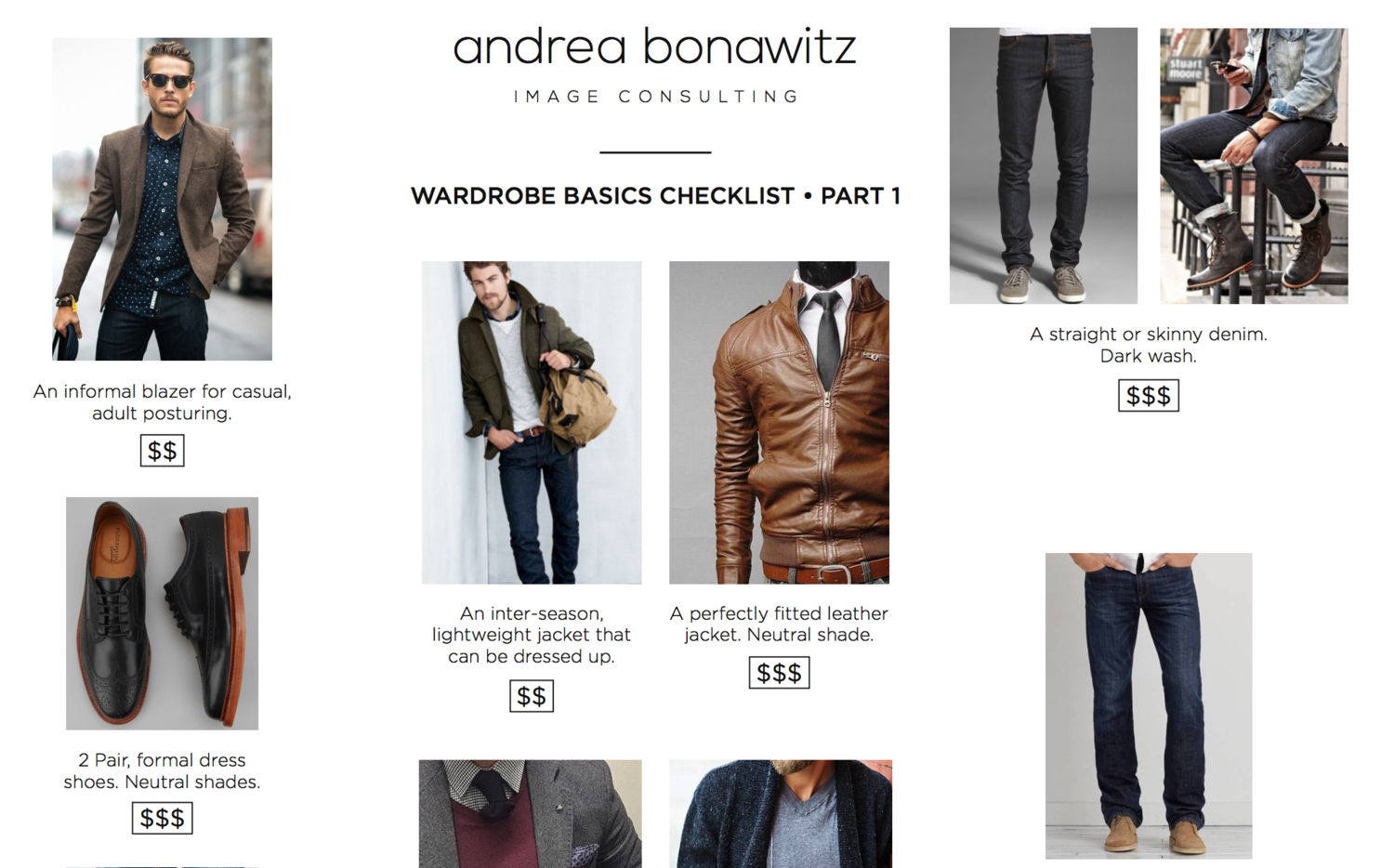 Free Men S Advice Andrea Bonawitz Image Consulting