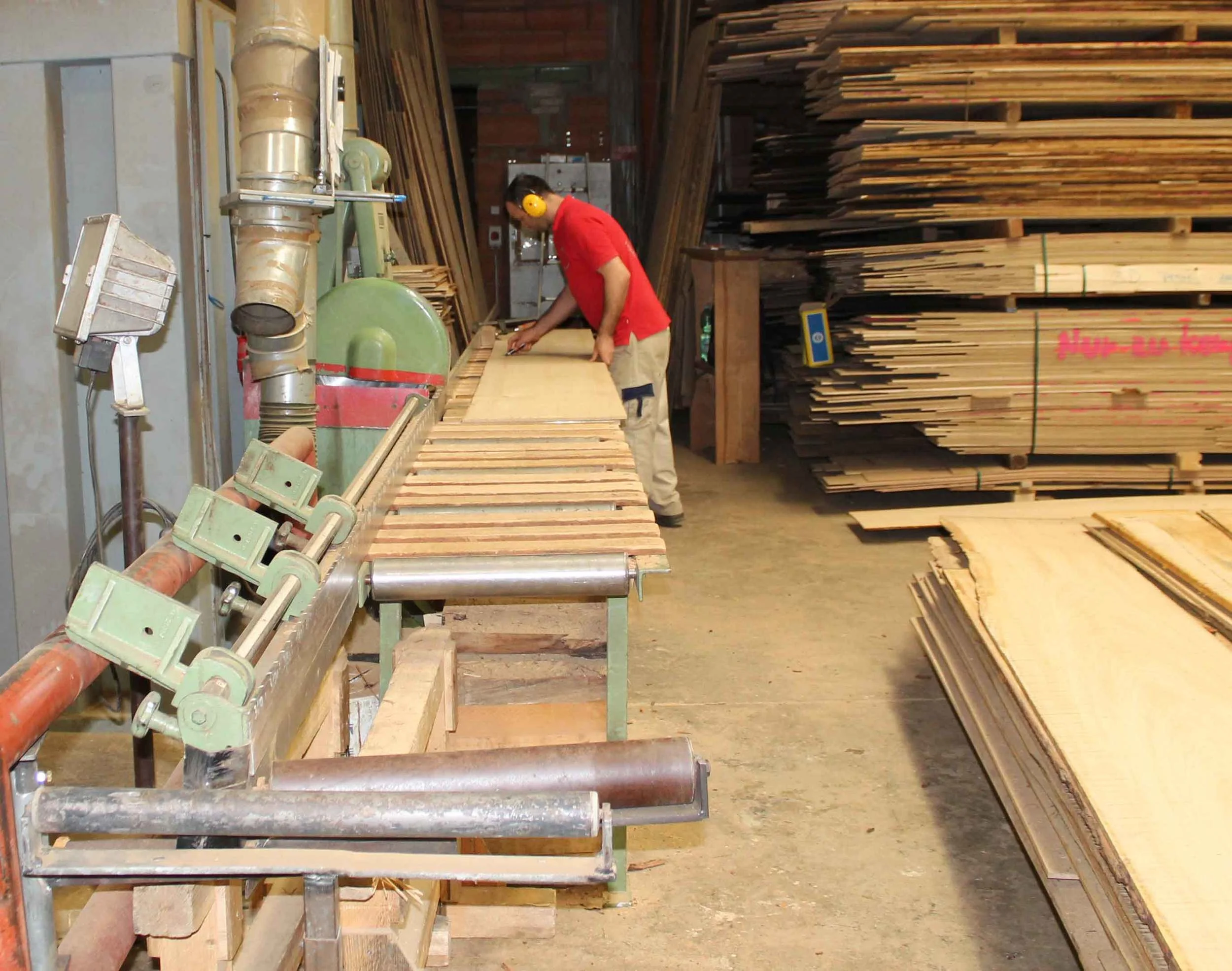 Week 1- Logs are sawn, dried, and finished.