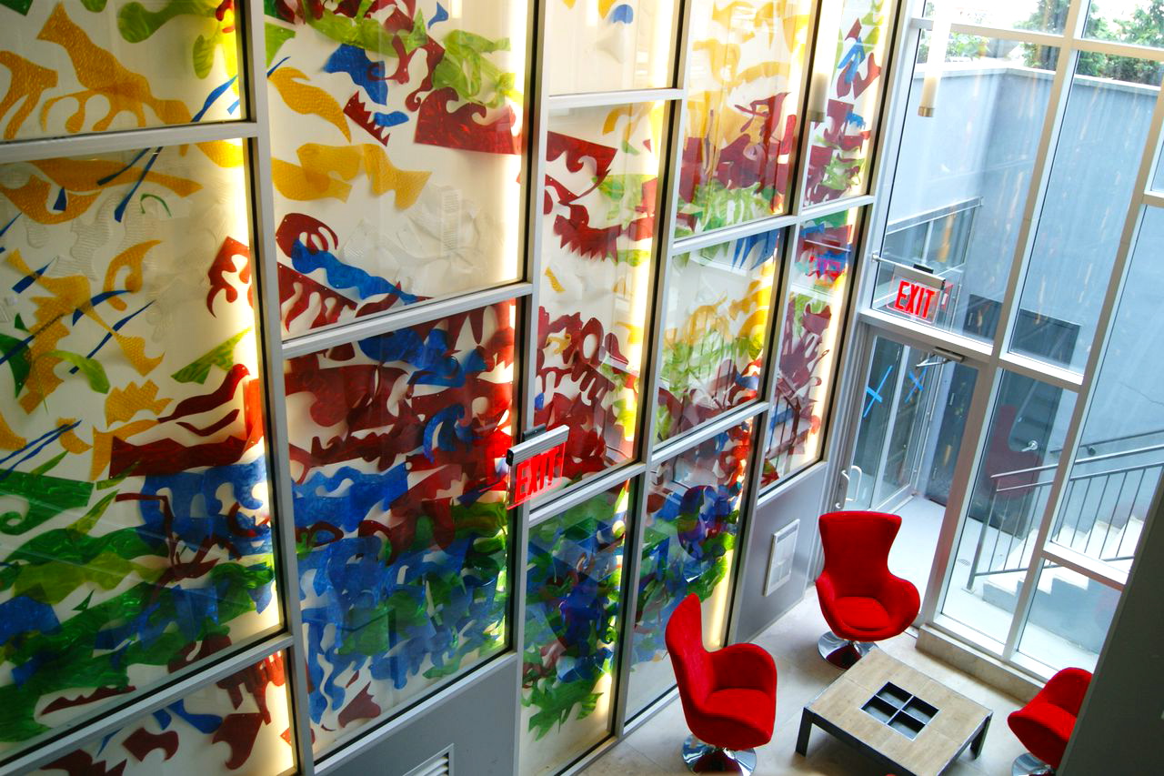 "The Brooklyn Wave," Susan Hoffman Fishman and Elena Kalman, Permanent Installation at 40 North 4th Street, Brooklyn, NY, 2014.