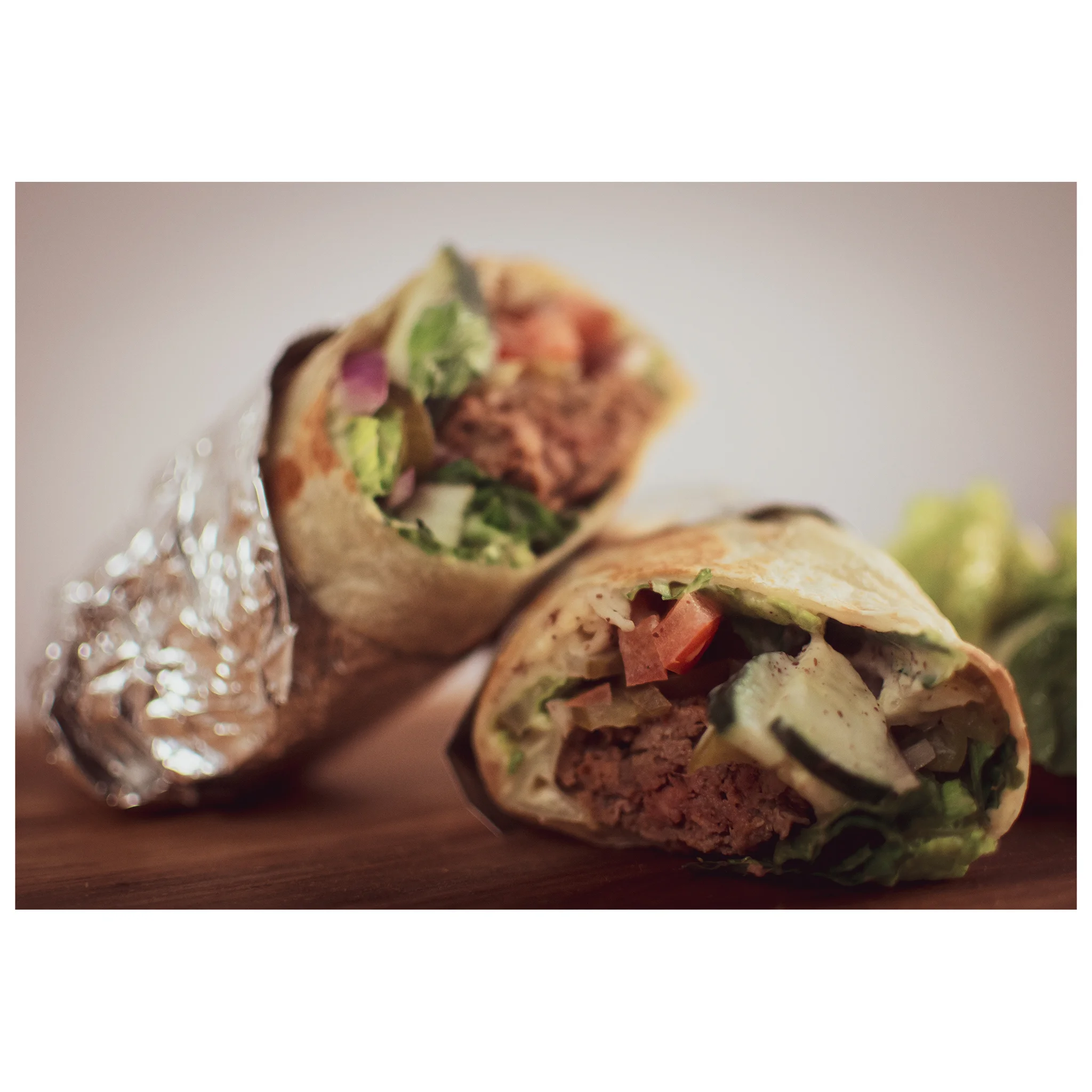 ground Beef/Chicken Kabab Wrap