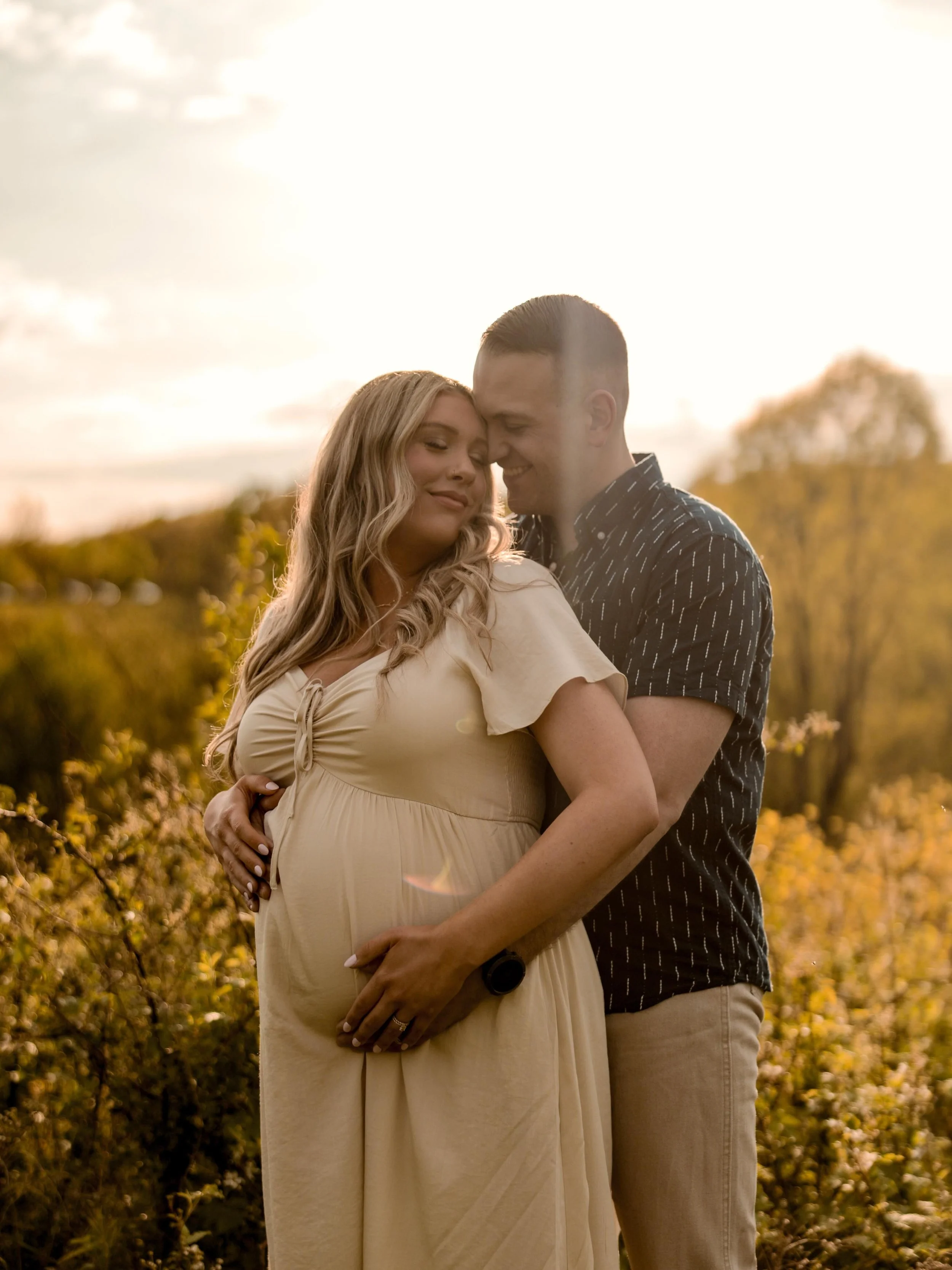 I love getting the chance to watch families grow! I was able to photograph Amanda and Joe&rsquo;s wedding a few years back and now they are expecting their first child ❤️