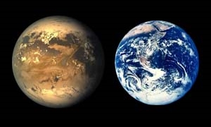 KEPLER-186f next to EARTH 8.0