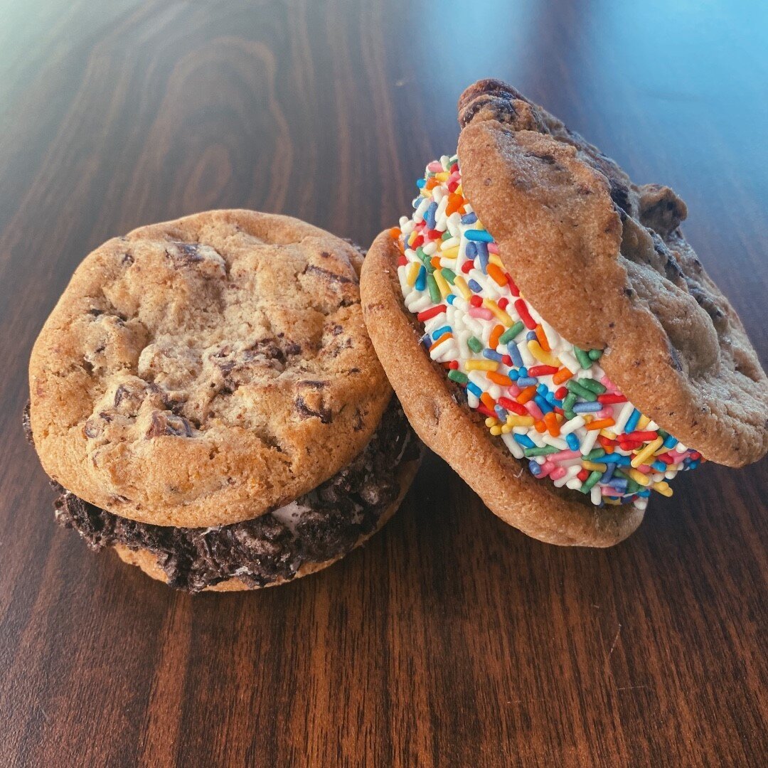 Oreos or Sprinkles?
Either way Suzy's Ice Cream Sandwiches are delicious! All are individually made right in store 💜